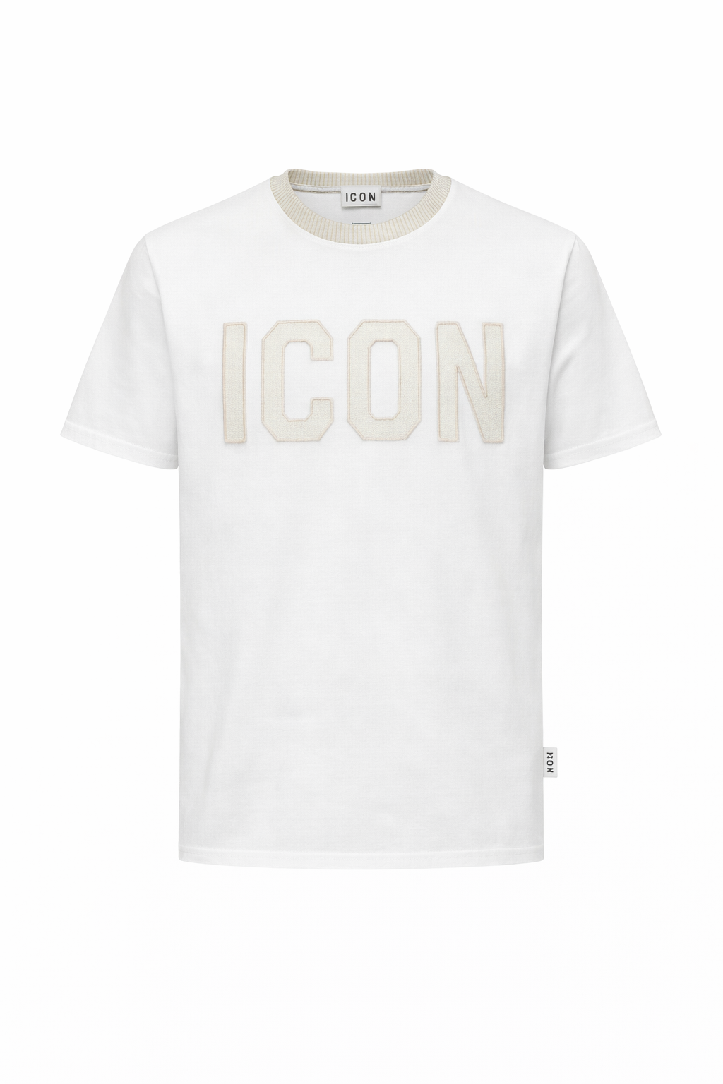 ICON - T-shirt con logo ricamo uomo
