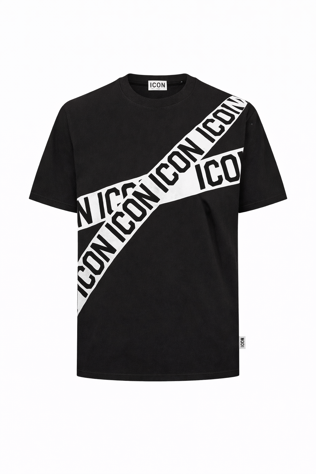 ICON - T-shirt con bande stampate uomo