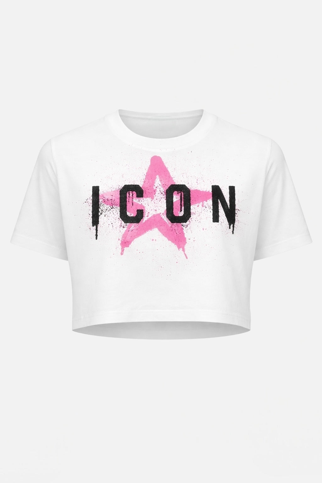 ICON - T-shirt con logo Stella crop donna