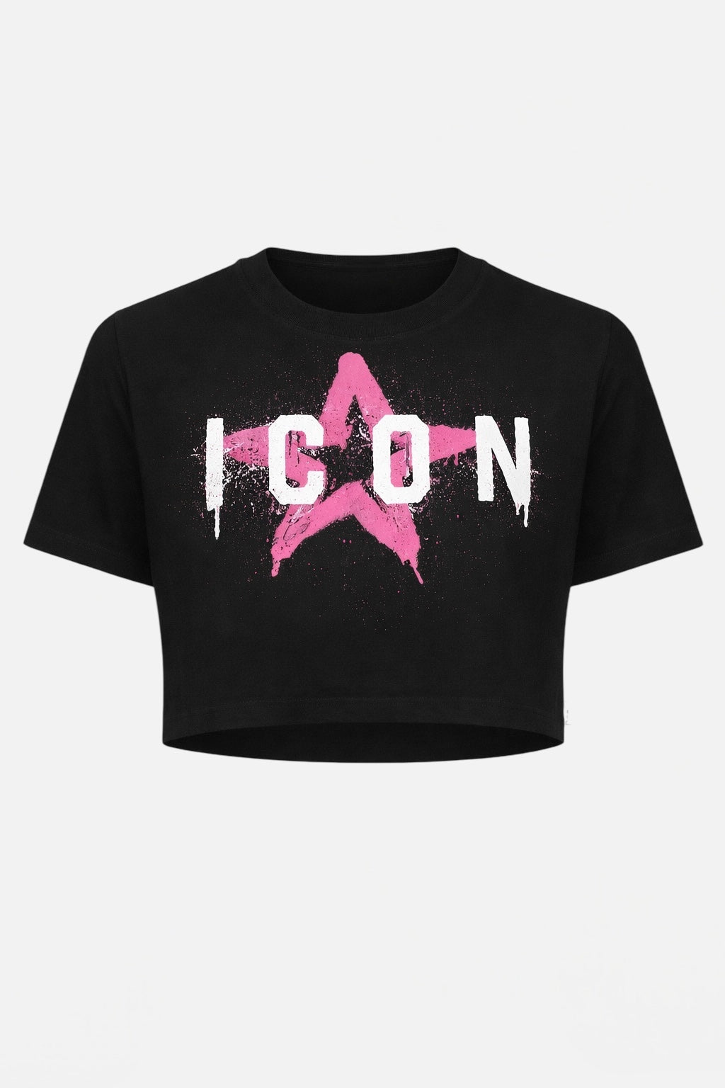 ICON - T-shirt con logo Stella crop donna