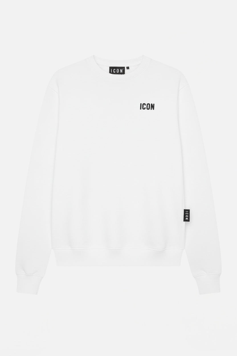 ICON - Felpa girocollo con logo uomo