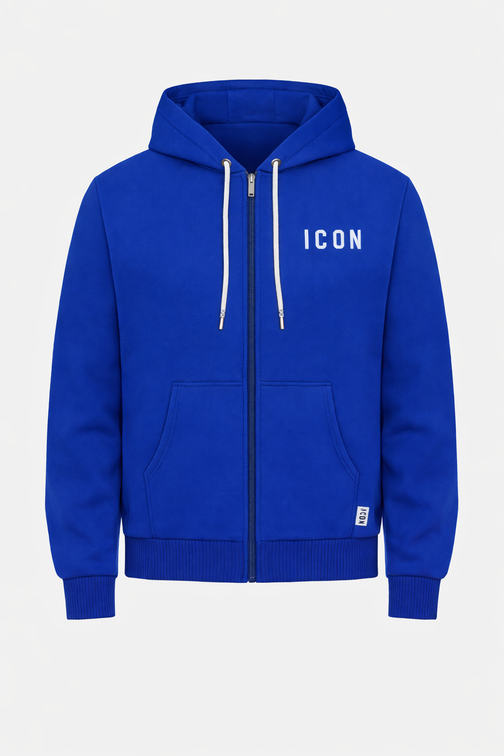 ICON - Felpa con zip con maxi logo sul retro bambino