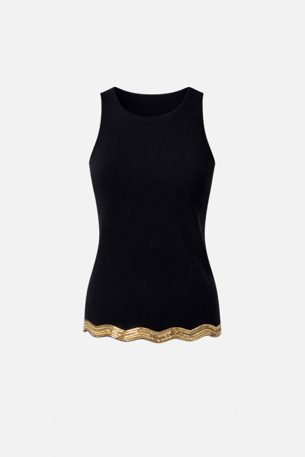 INFLUENCER - Canotta in maglia con paillettes donna