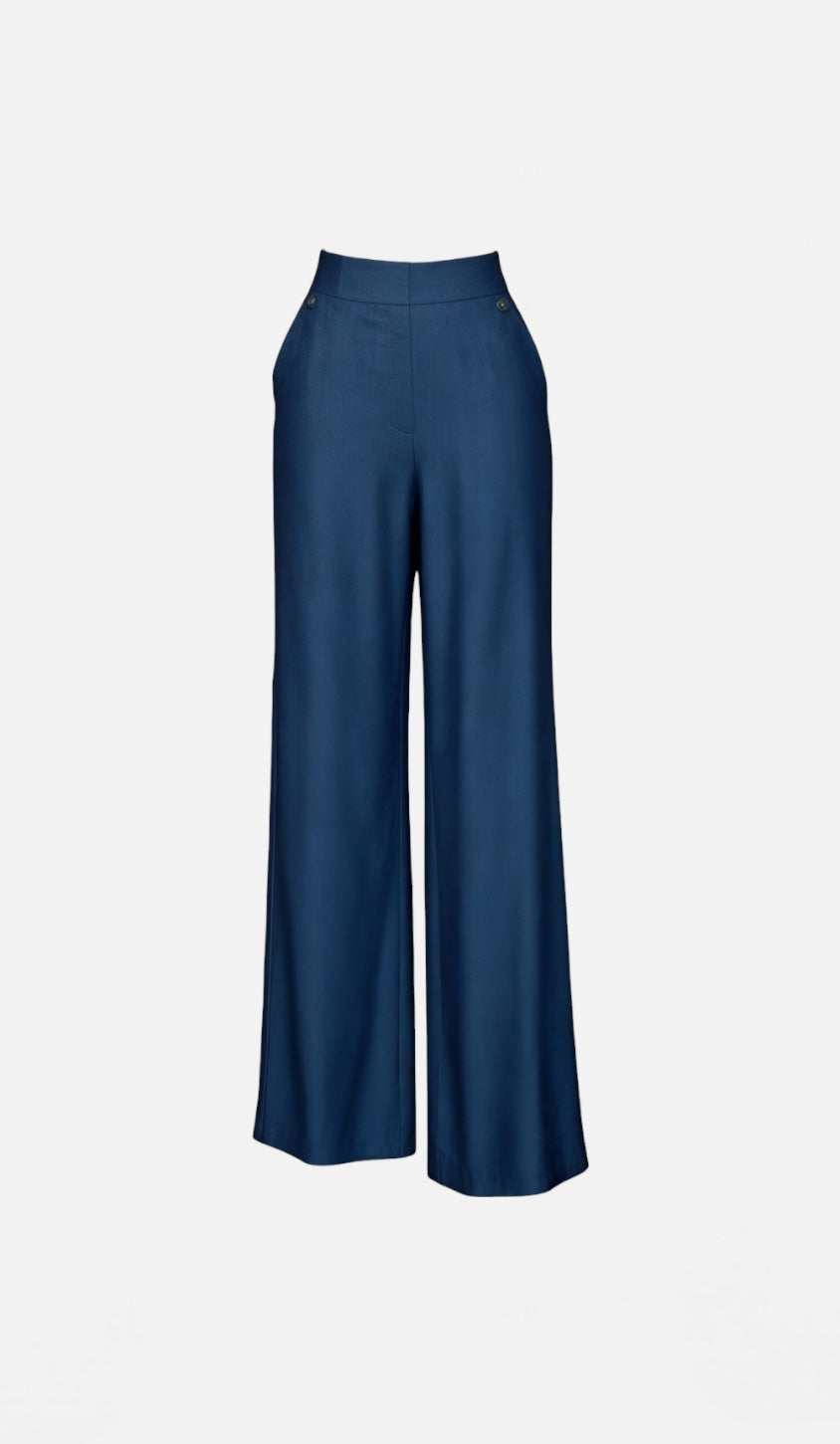 INFLUENCER - Pantalone in denim chambray donna