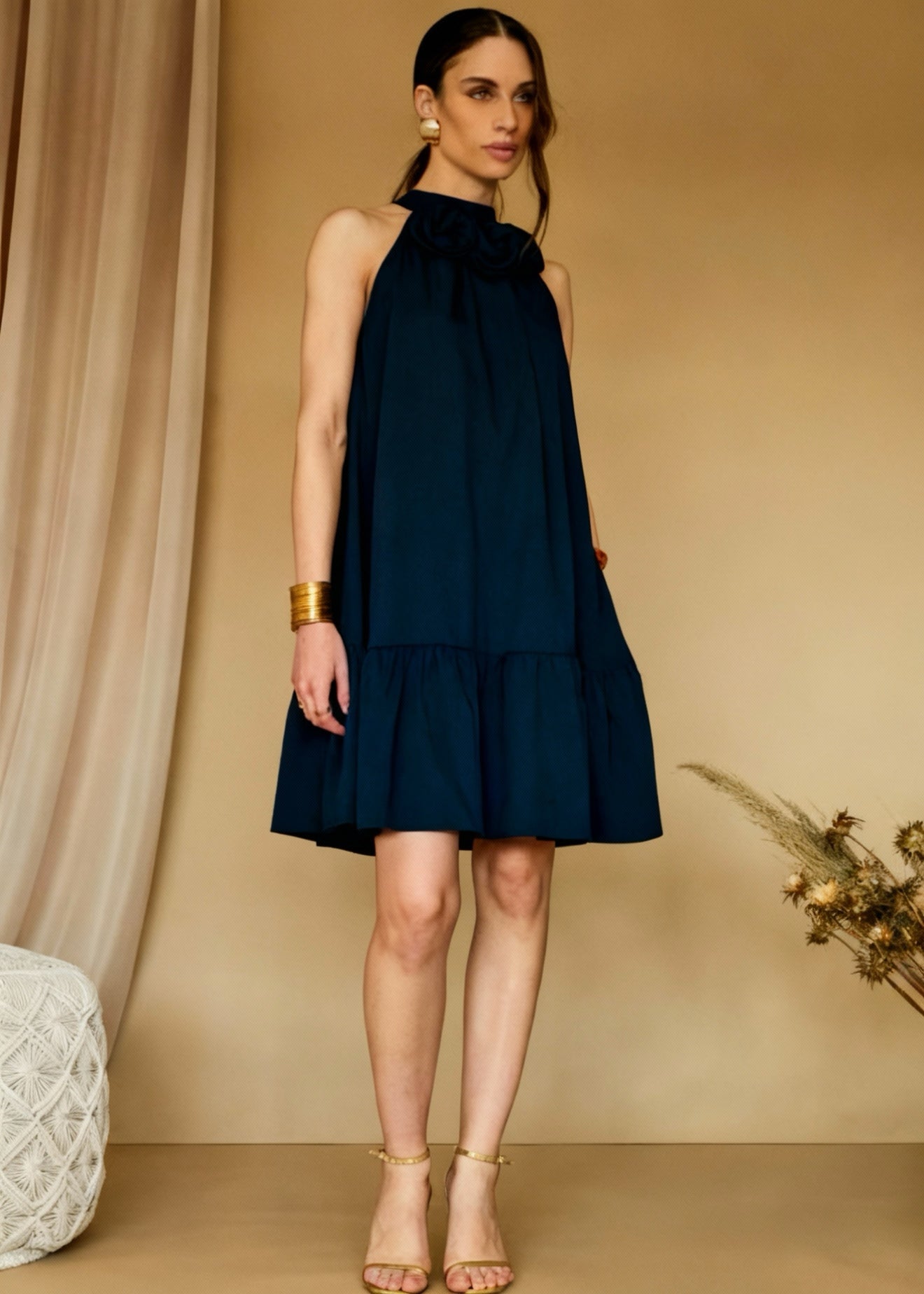 INFLUENCER - Vestito con rose donna