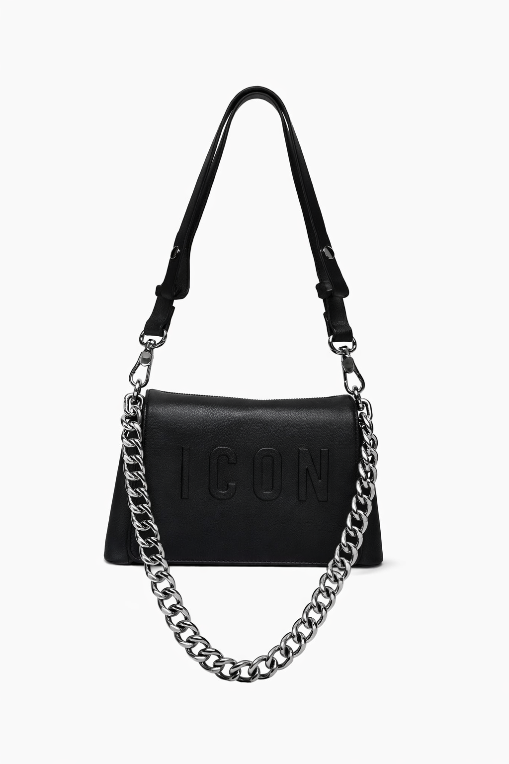 ICON - Borsa a tracolla con logo e catena