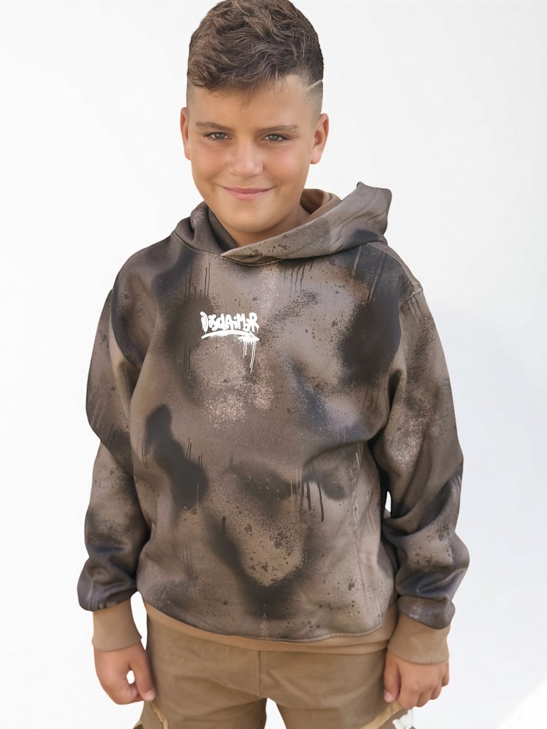 DISCLAIMER - Felpa marrone militare bambino