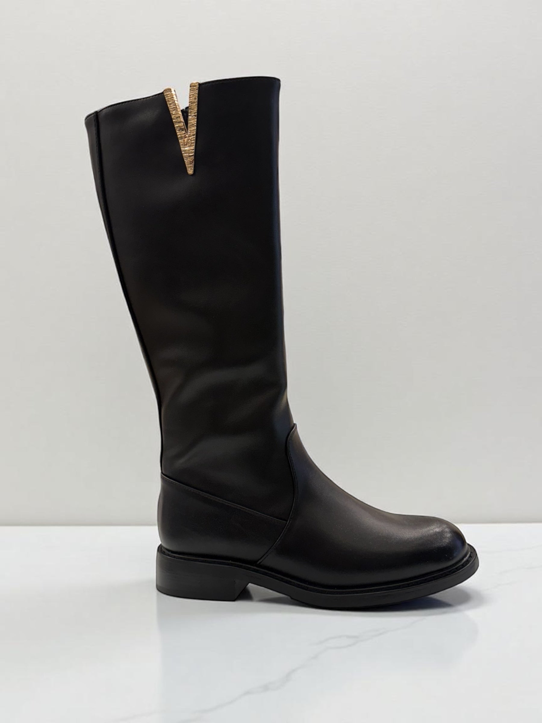 MARIELLA BURANI - Stivale alto con dettaglio oro donna