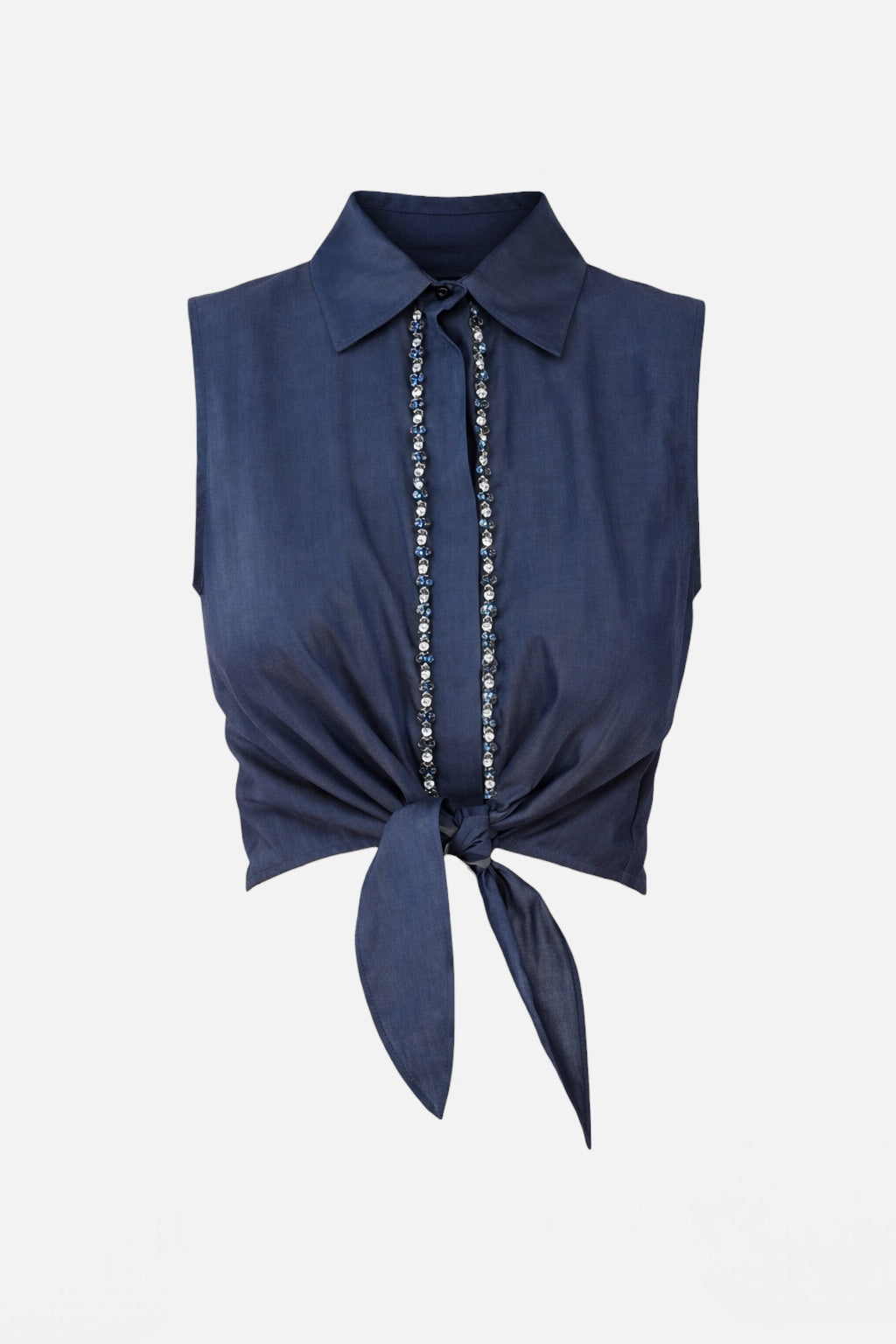 TRASH AND LUXURY - Top in denim donna