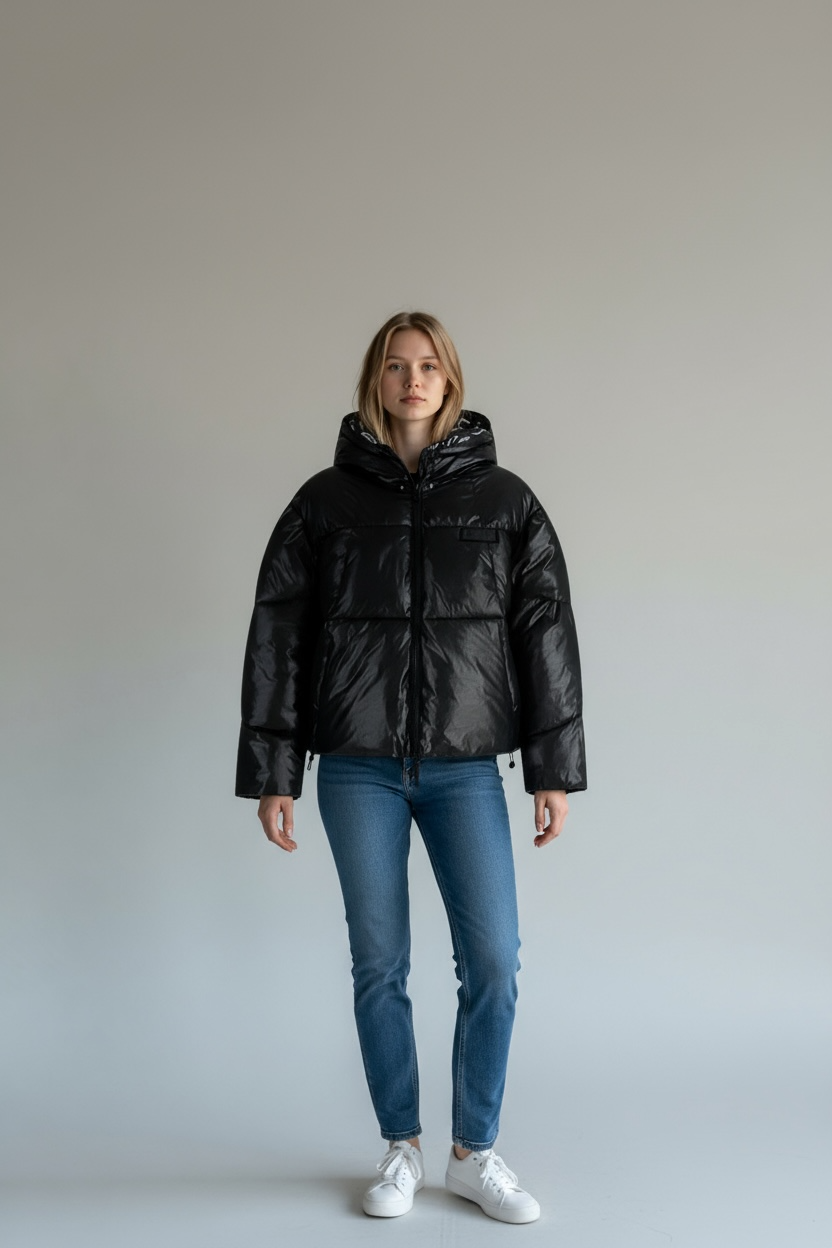 ICON - Giubbotto con logo donna