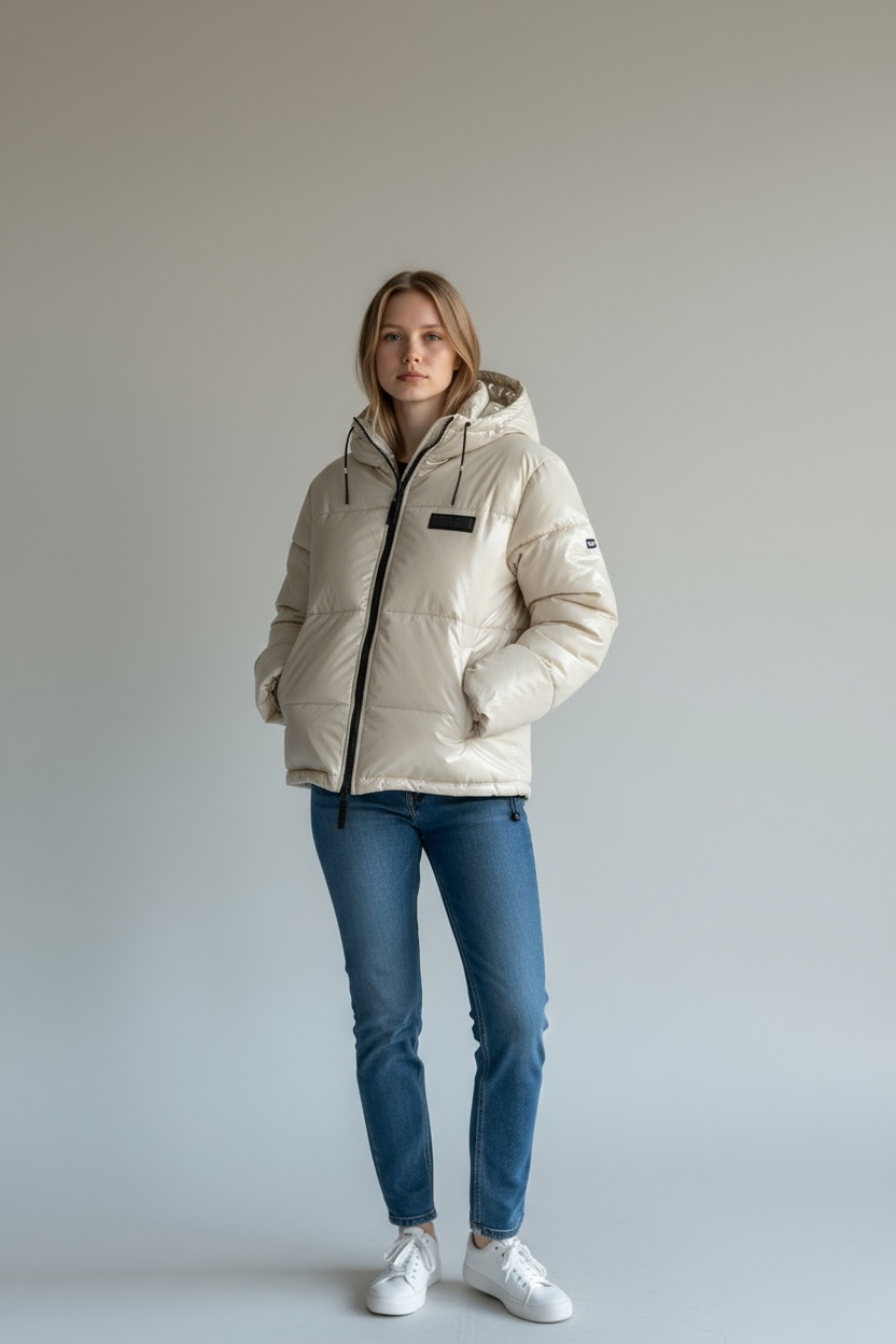 ICON - Giubbotto con logo donna