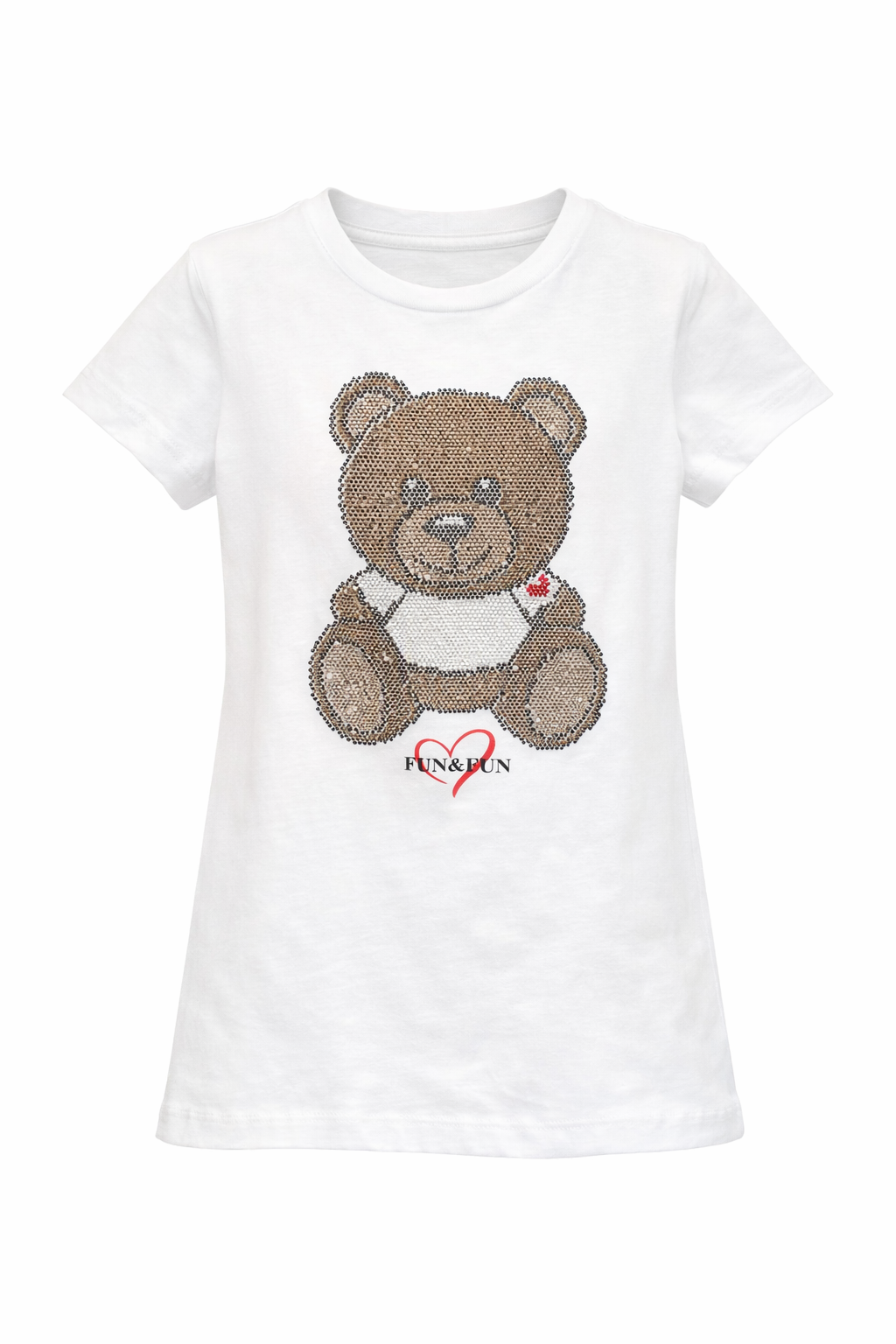 FUN FUN - Vestito orsetto strass bambina