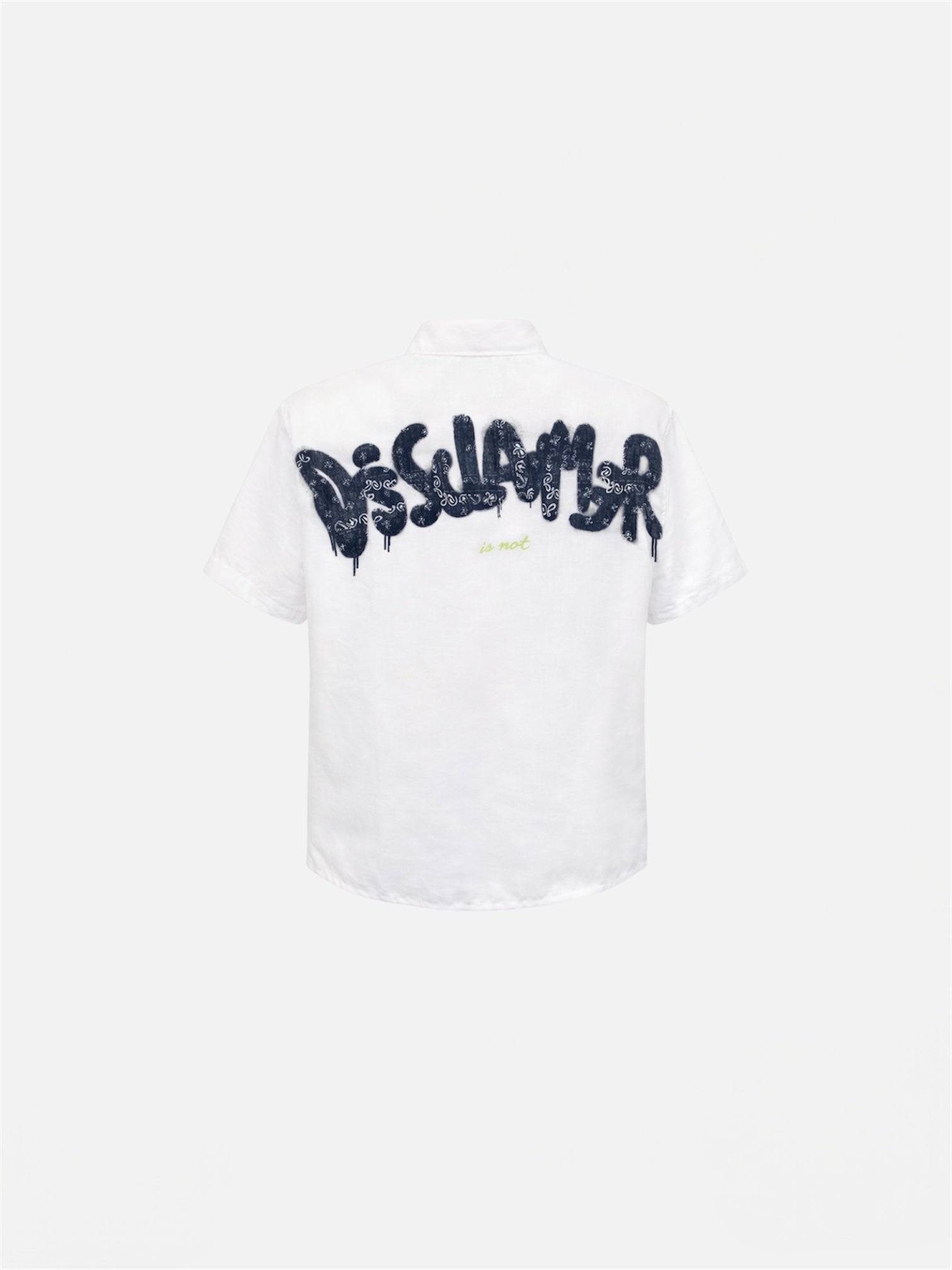 DISCLAIMER - Camicia manica corta con logo sul retro bambino