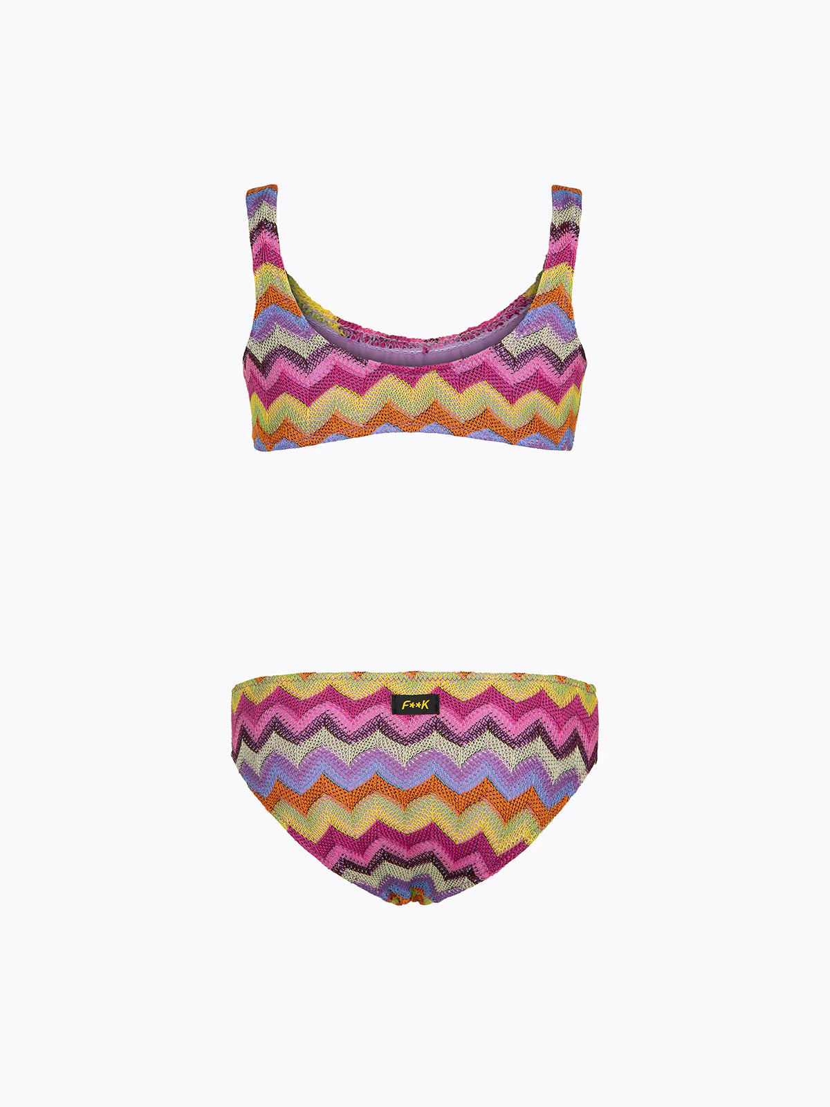F**K - Bikini top con slip fisso bambina
