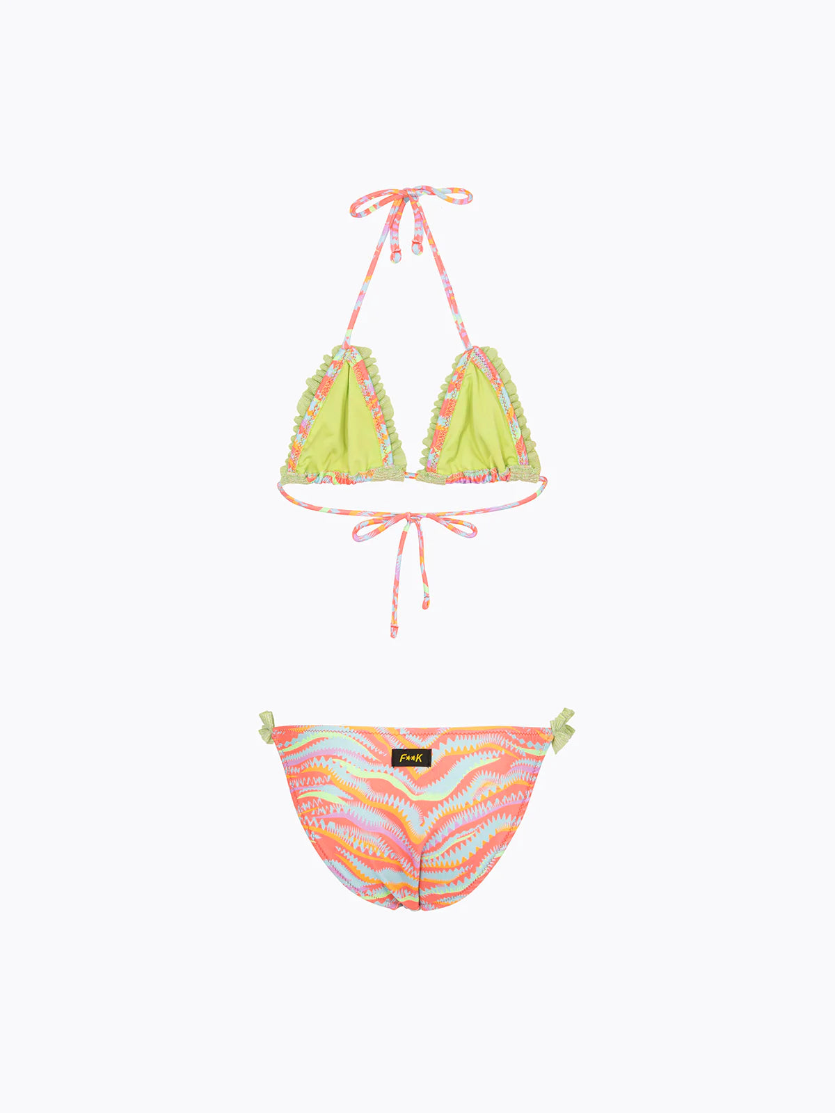 F**K - Bikini triangolo con slip fisso bambina
