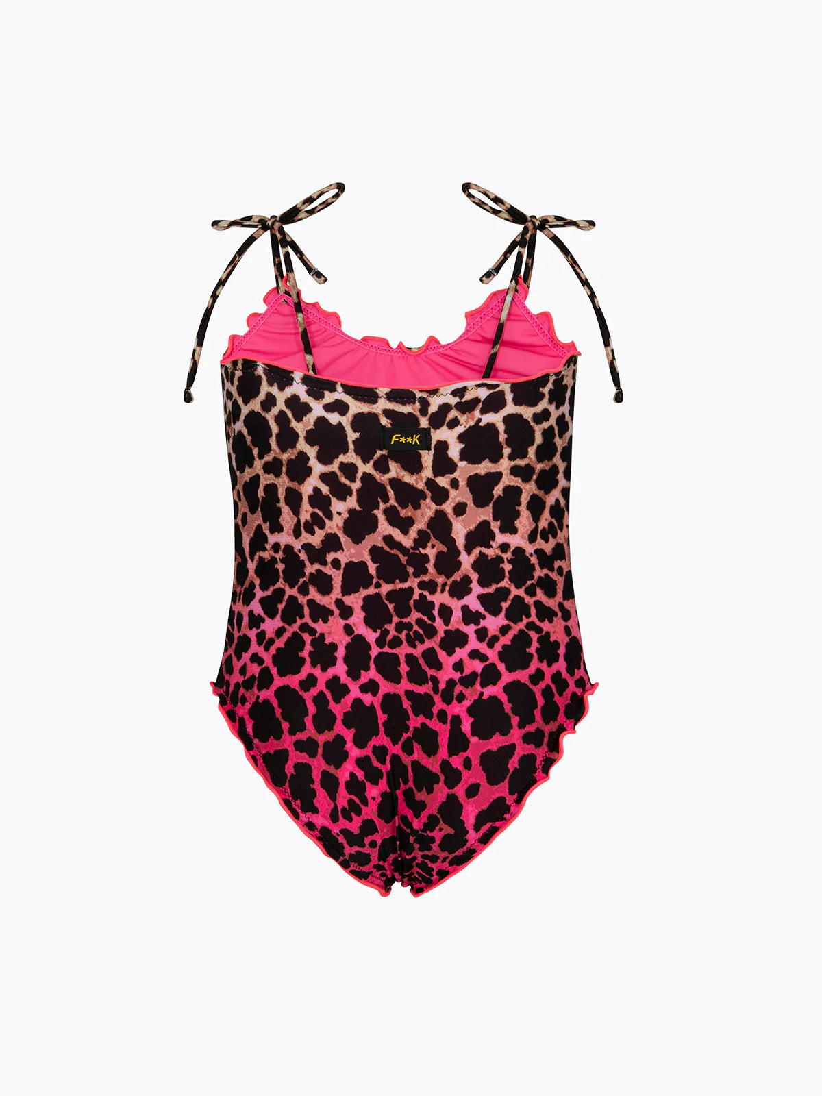 F**K - Monokini leopardato bambina