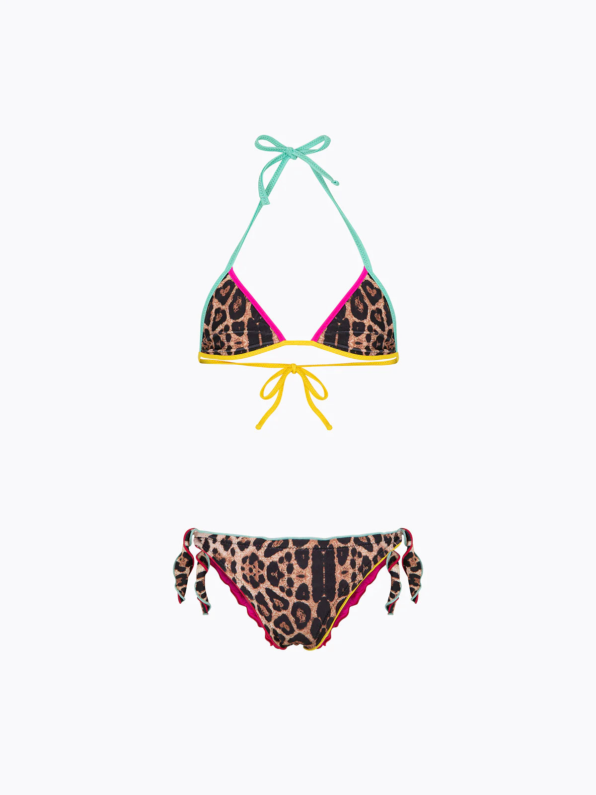 F**K - Bikini triangolo con slip regolabile bambina