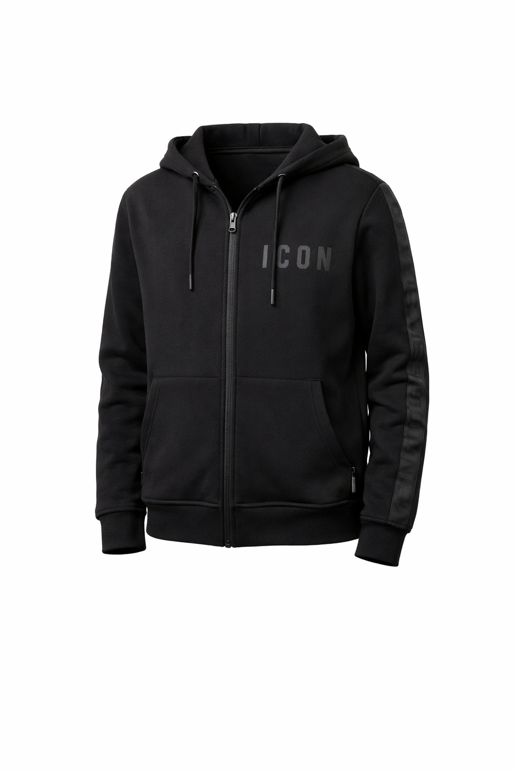 ICON - Felpa con zip, cappuccio e logo bambino