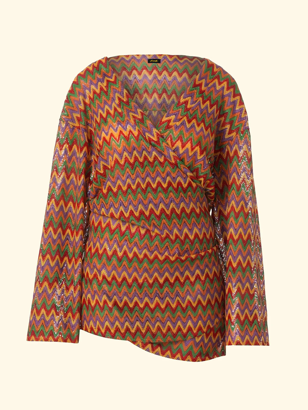 F**K - Vestito corto con manica lunga ZIG donna