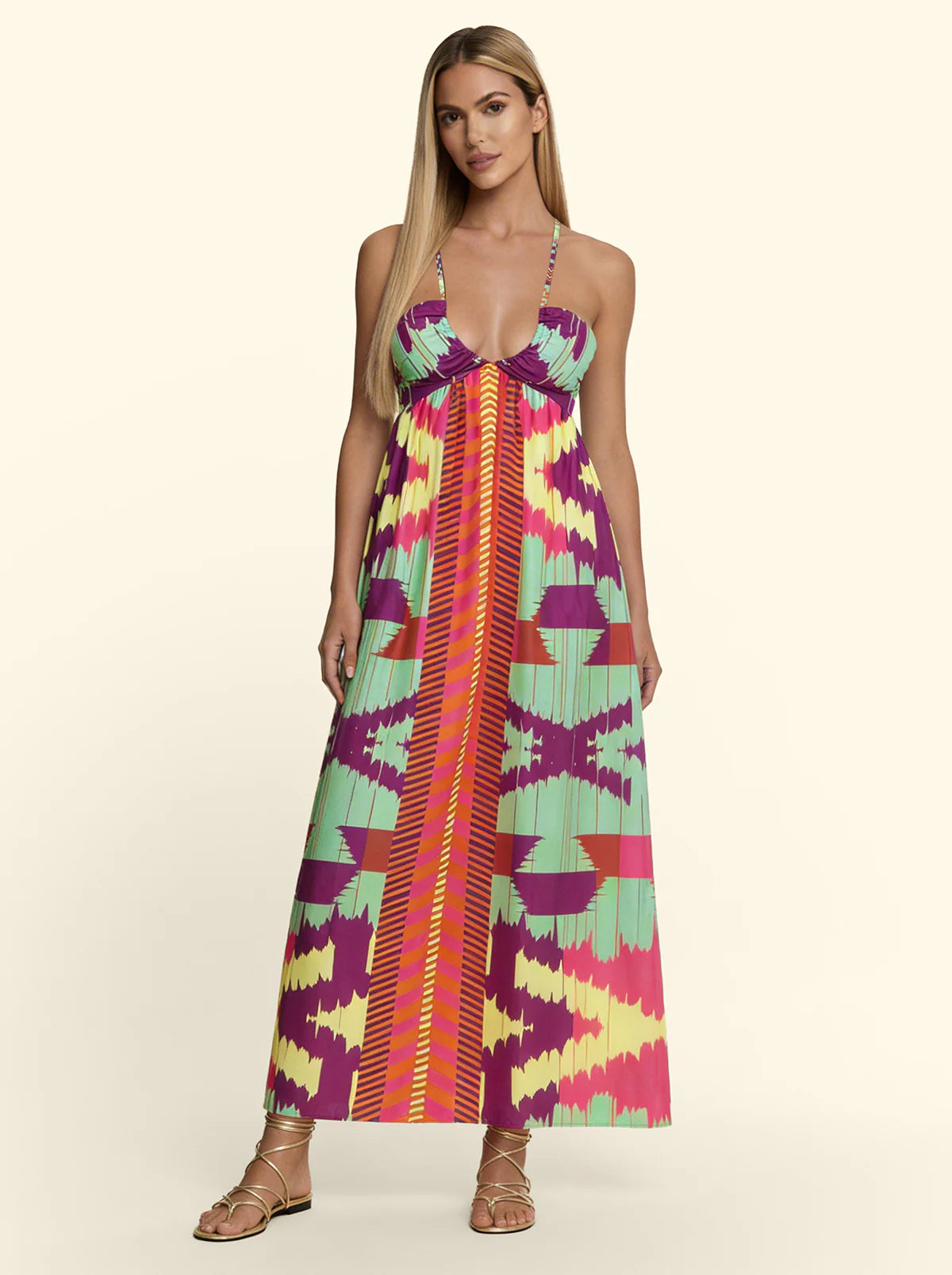 F**K - Vestito lungo RIVIERA donna