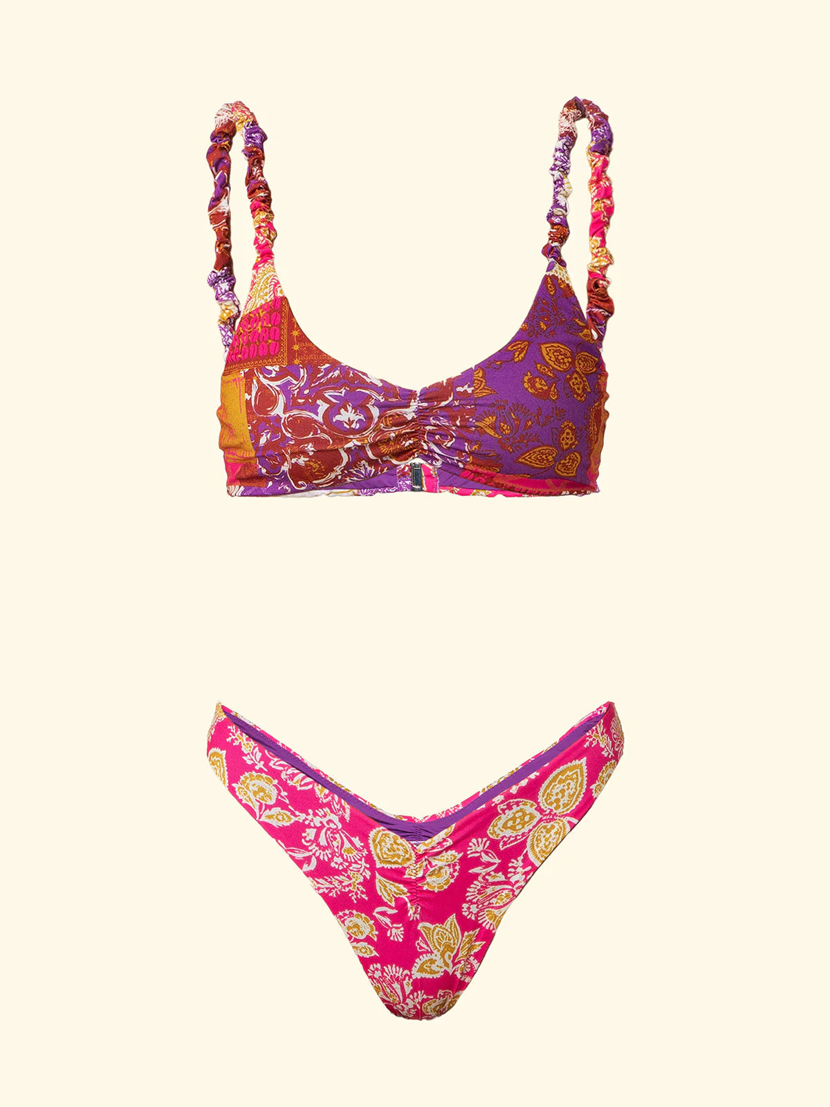 F**K - Bikini top con slip fisso donna