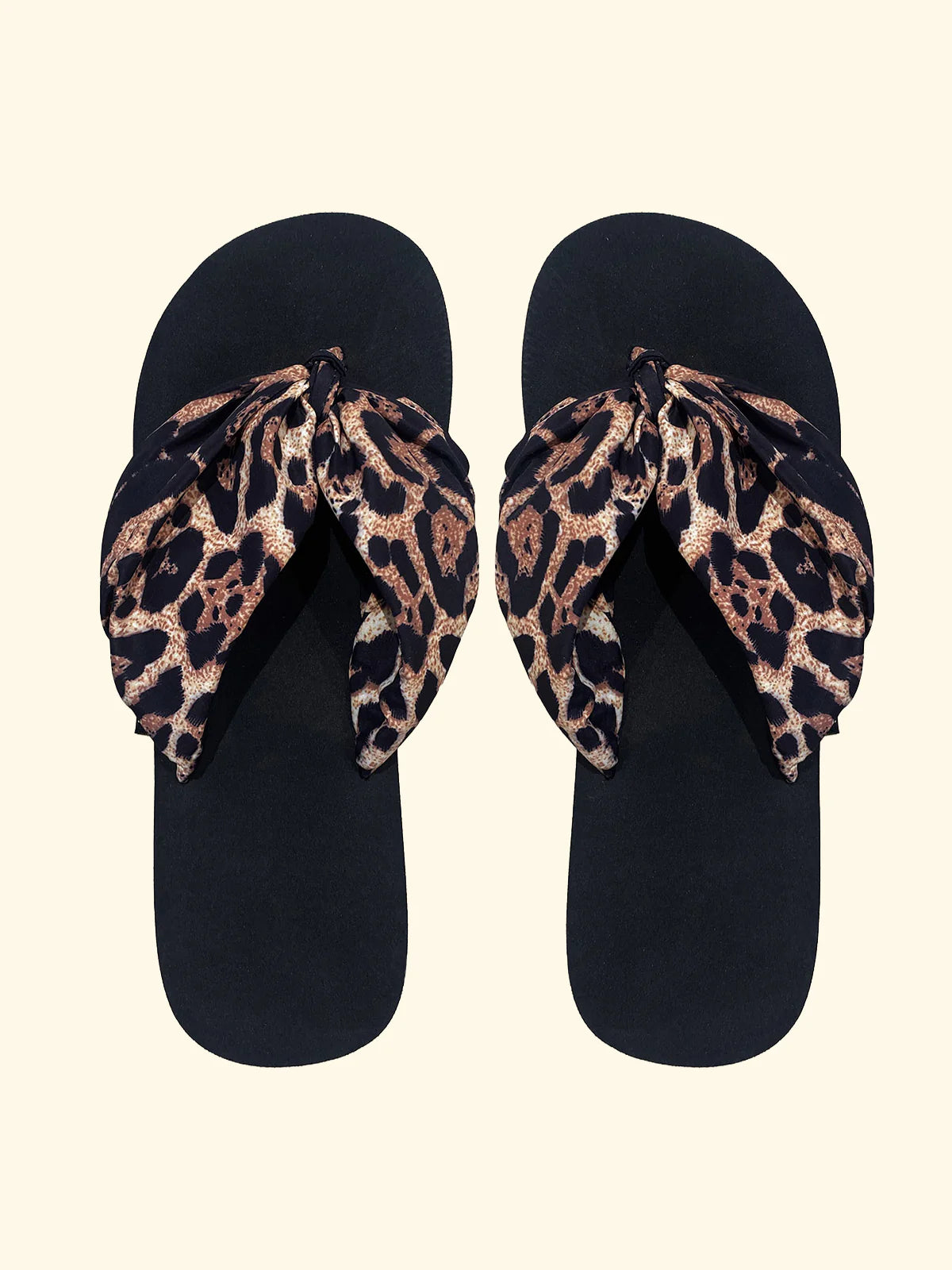 F**K - Infradito in tessuto animalier LEO donna