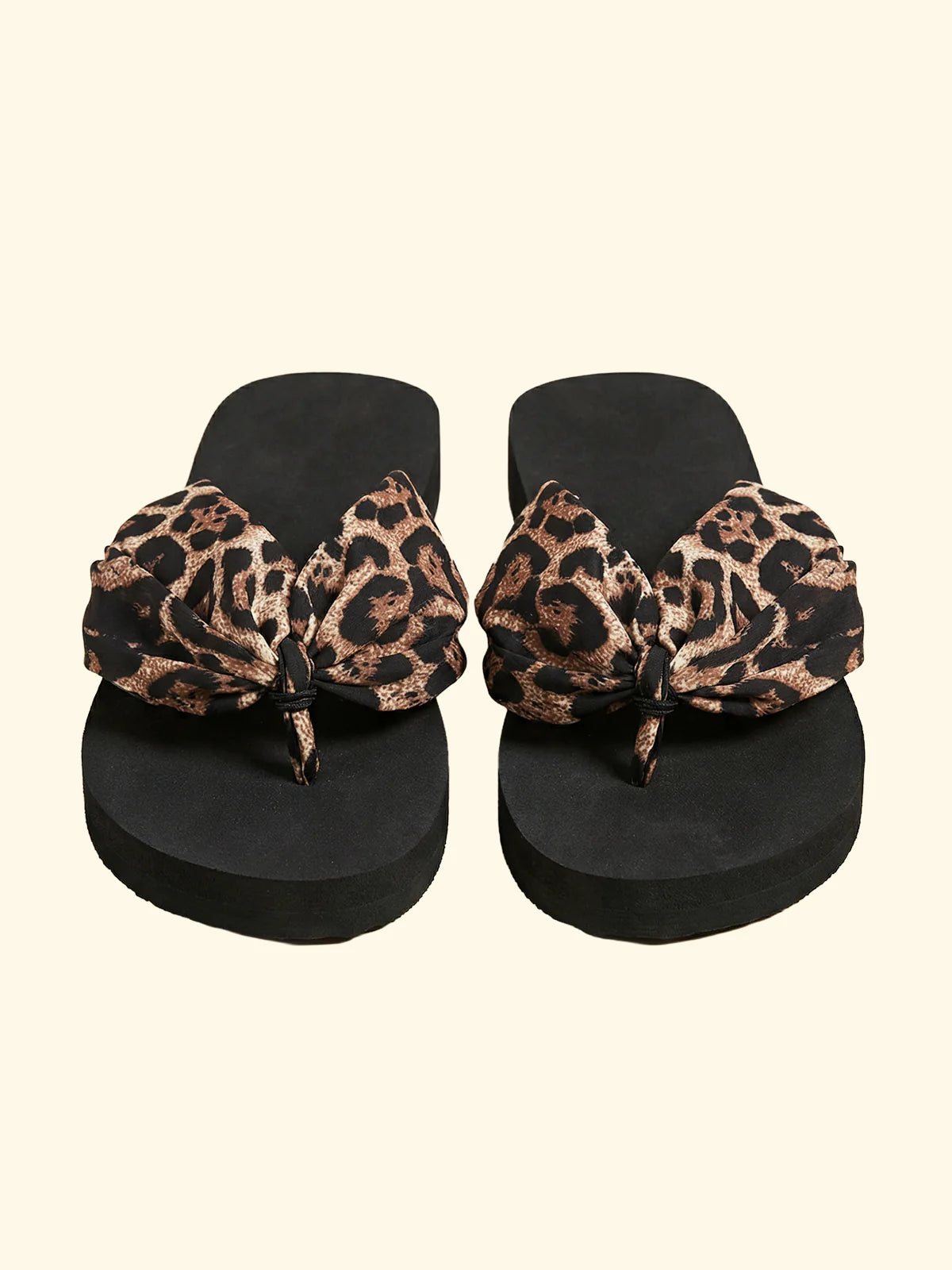 F**K - Infradito in tessuto animalier LEO donna