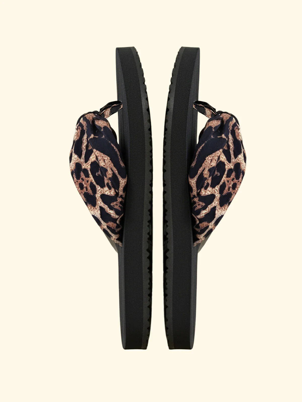 F**K - Infradito in tessuto animalier LEO donna