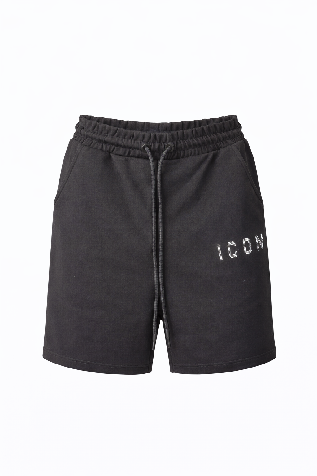 ICON - Bermuda con logo borchiato uomo