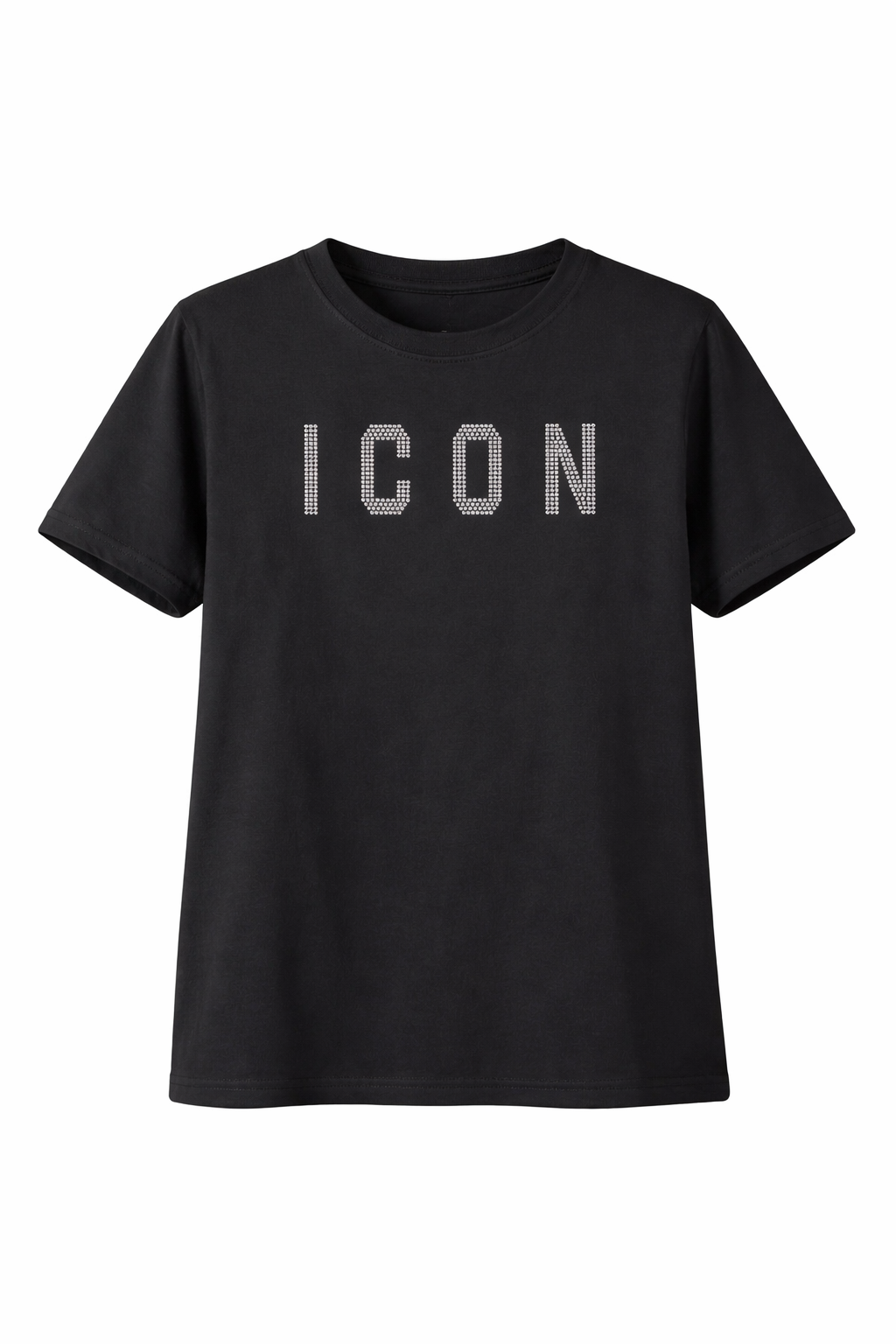 ICON - T-shirt con logo borchiato uomo