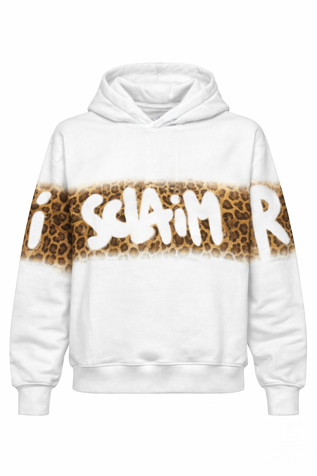 DISCLAIMER - Felpa con cappuccio con logo animalier donna