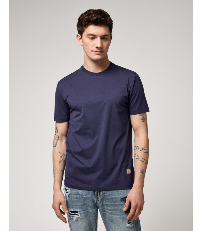 GIANNI LUPO - T-Shirt girocollo blu