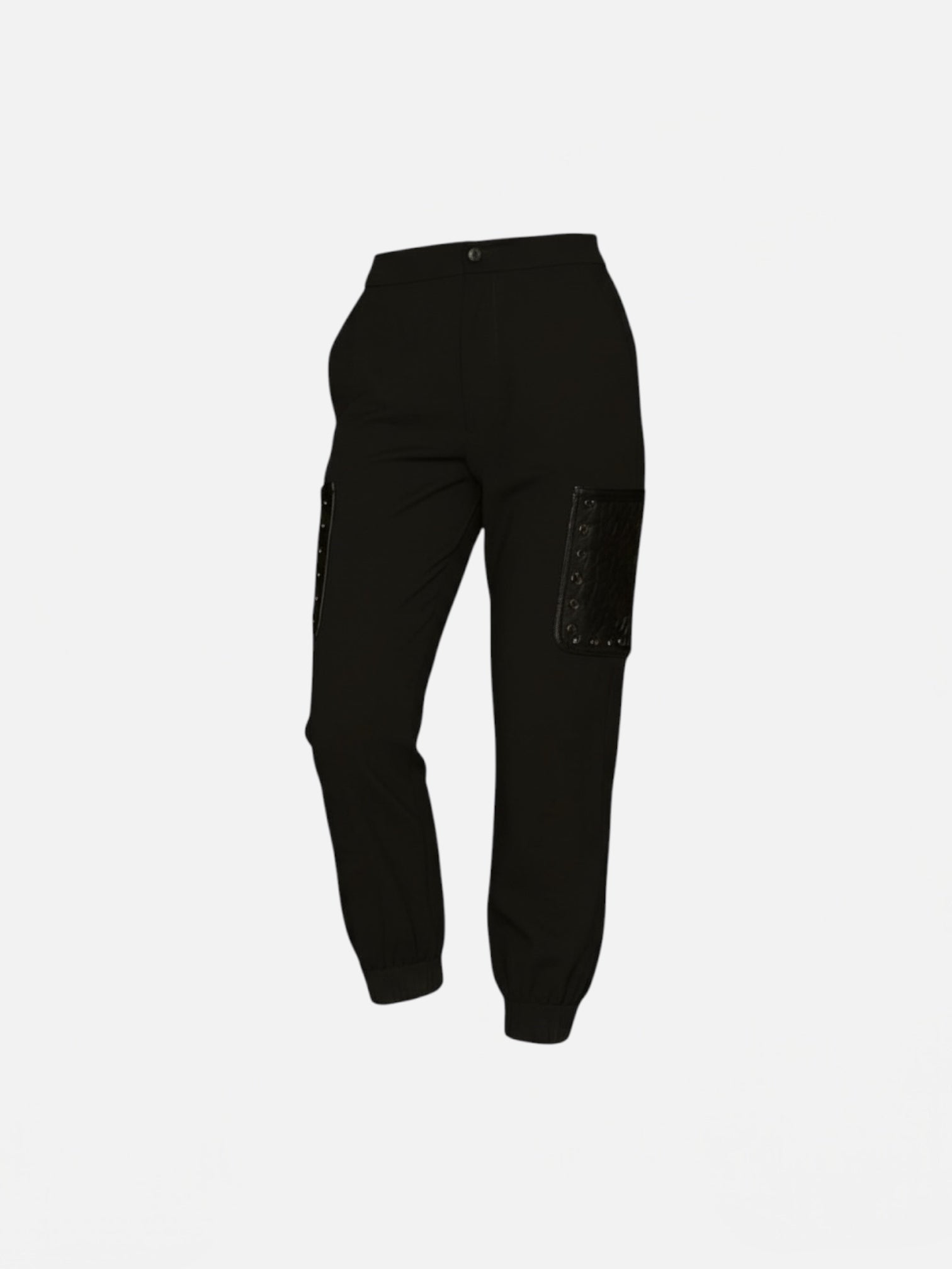 TRASH AND LUXURY - Pantalone con tasconi in ecopelle donna