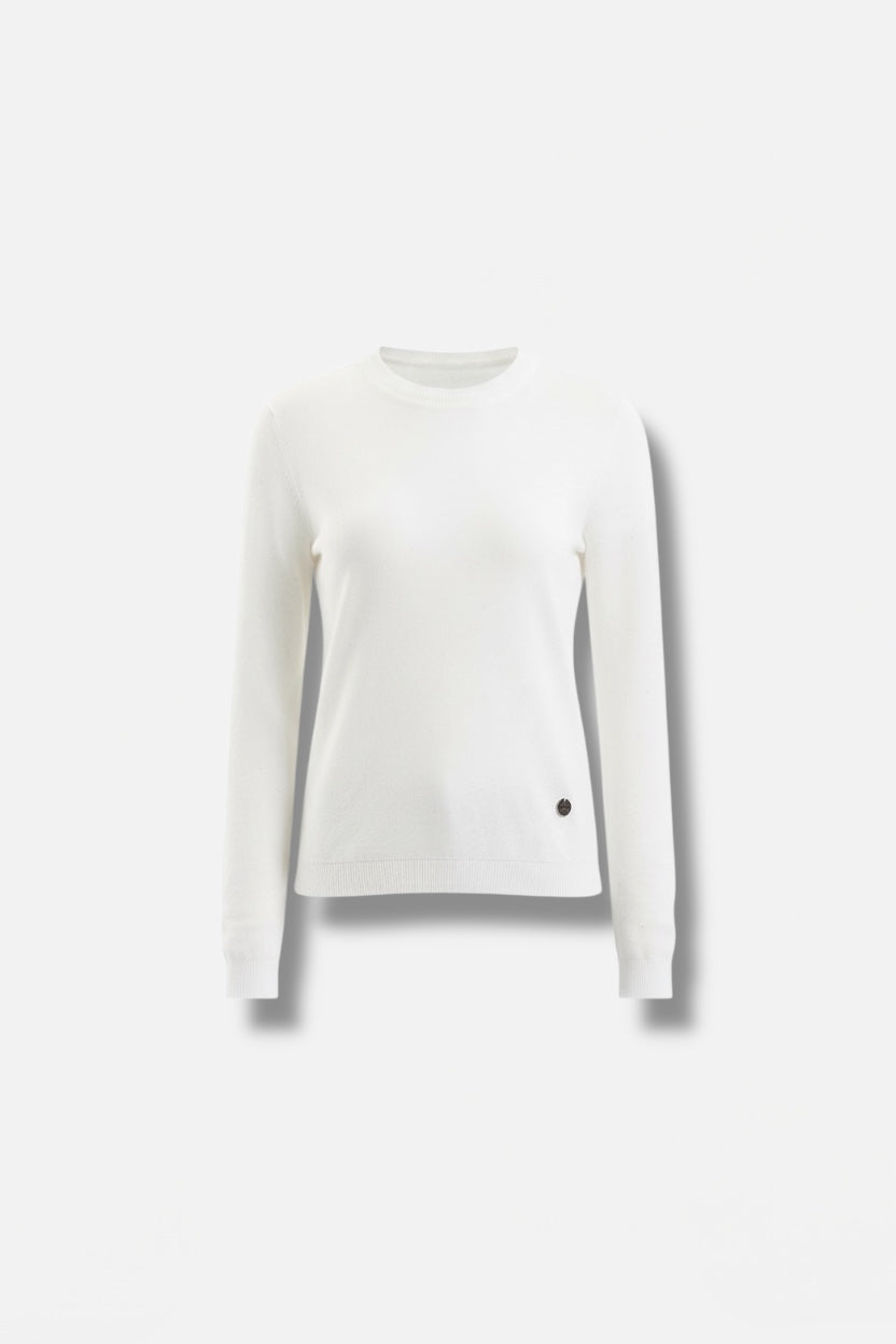 TAKE TWO - Maglioncino girocollo con micro paillettes donna