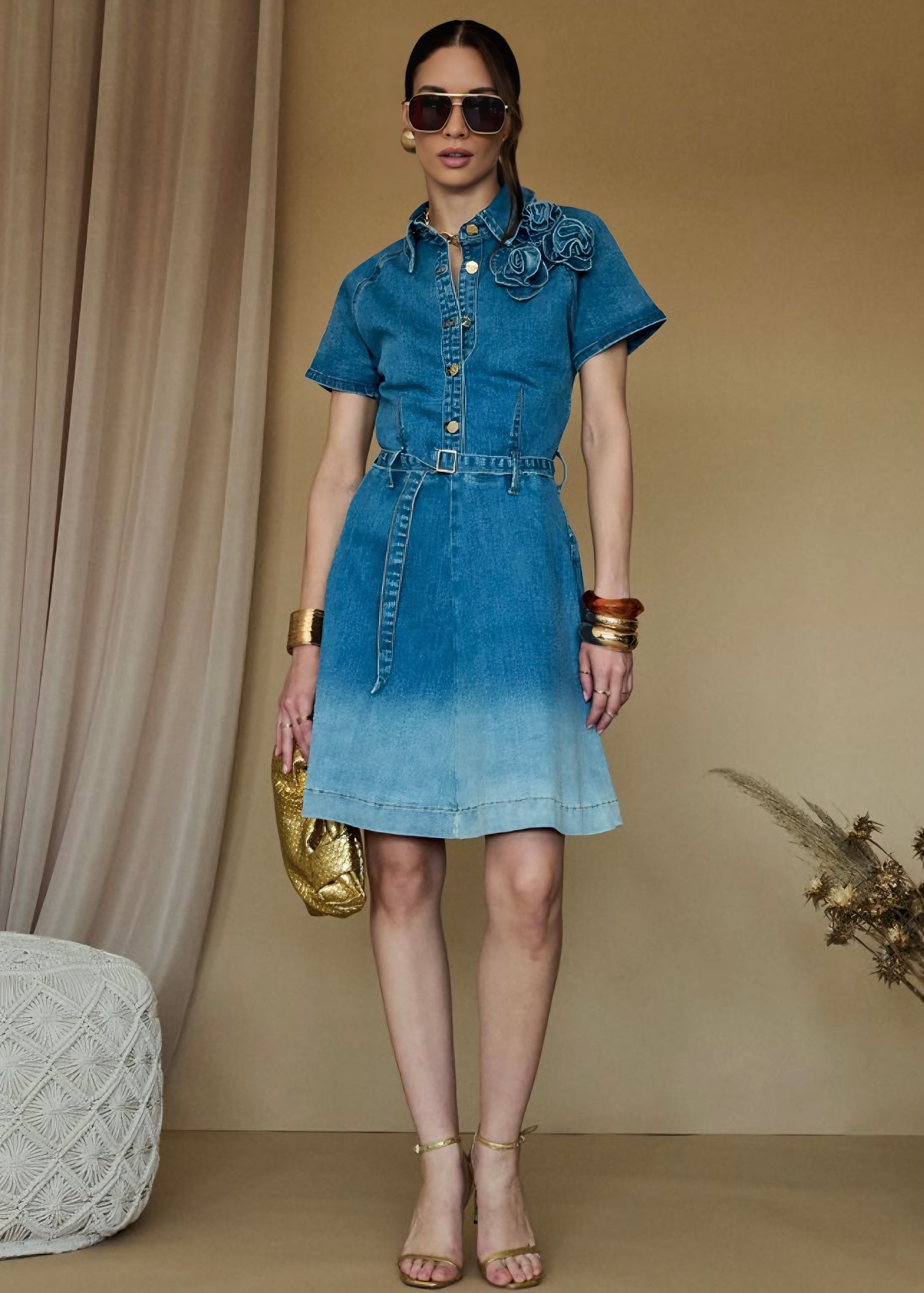 INFLUENCER - Vestito in denim donna