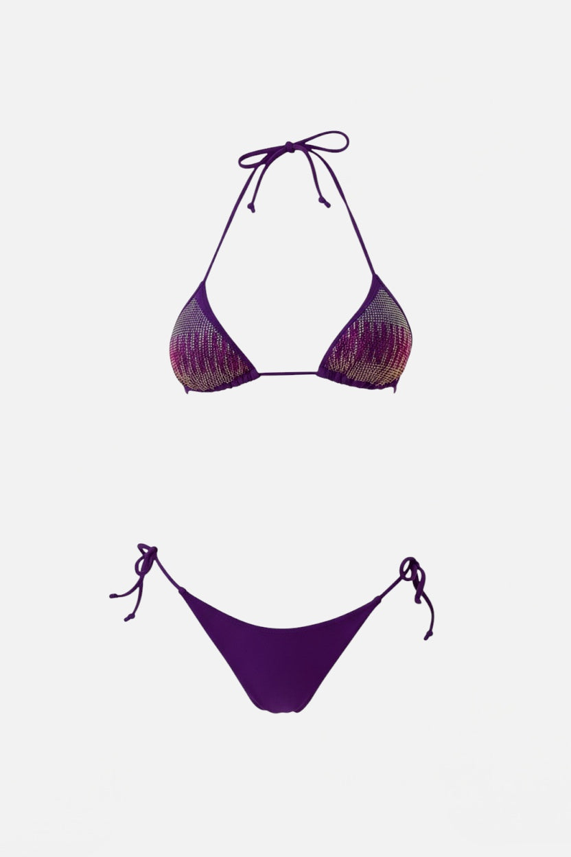 4GIVENESS - Bikini triangolo con slip regolabile SPARKLING SUMMER donna
