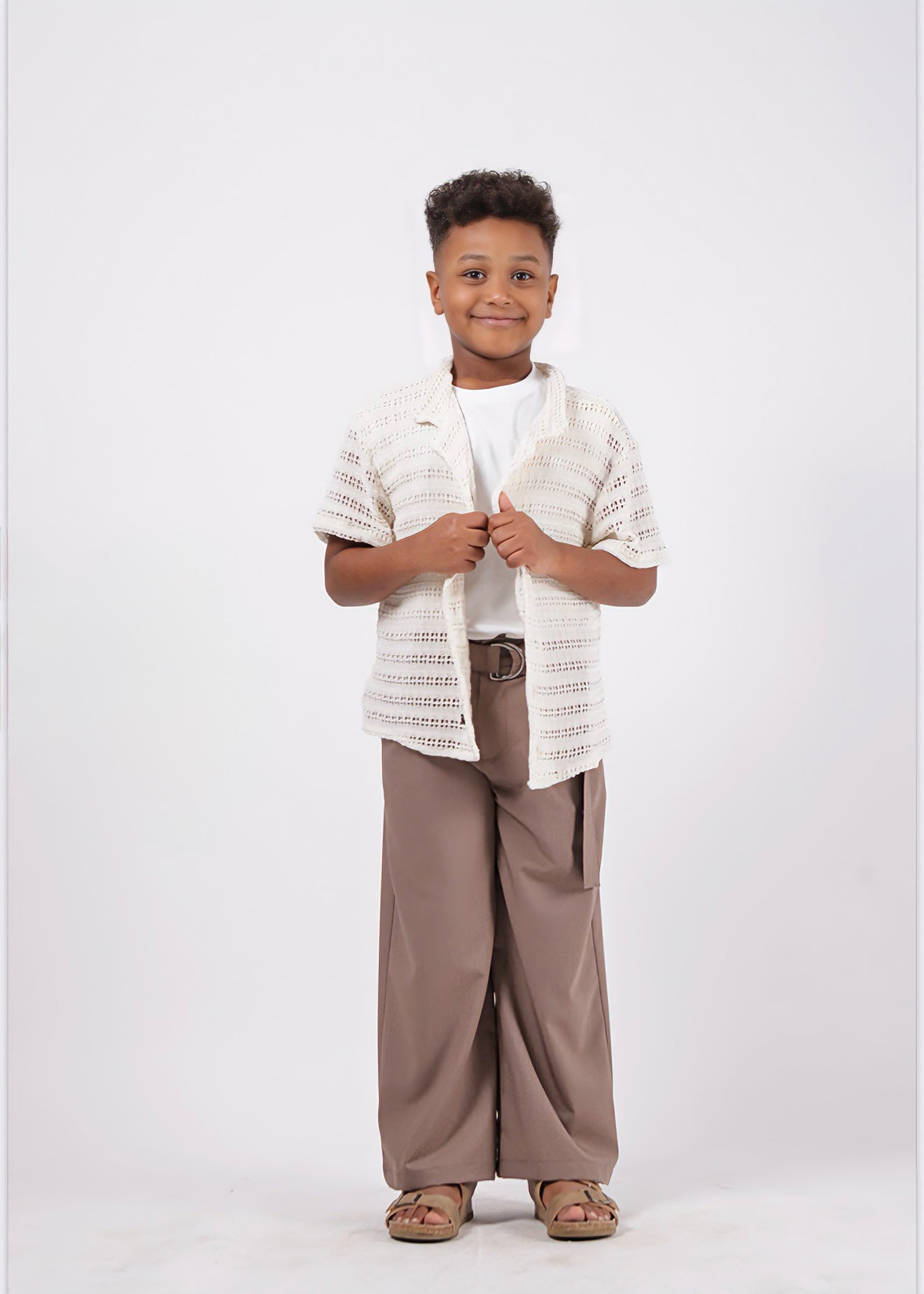 NEVER TOO - Camicia traforata bambino - ragazzo