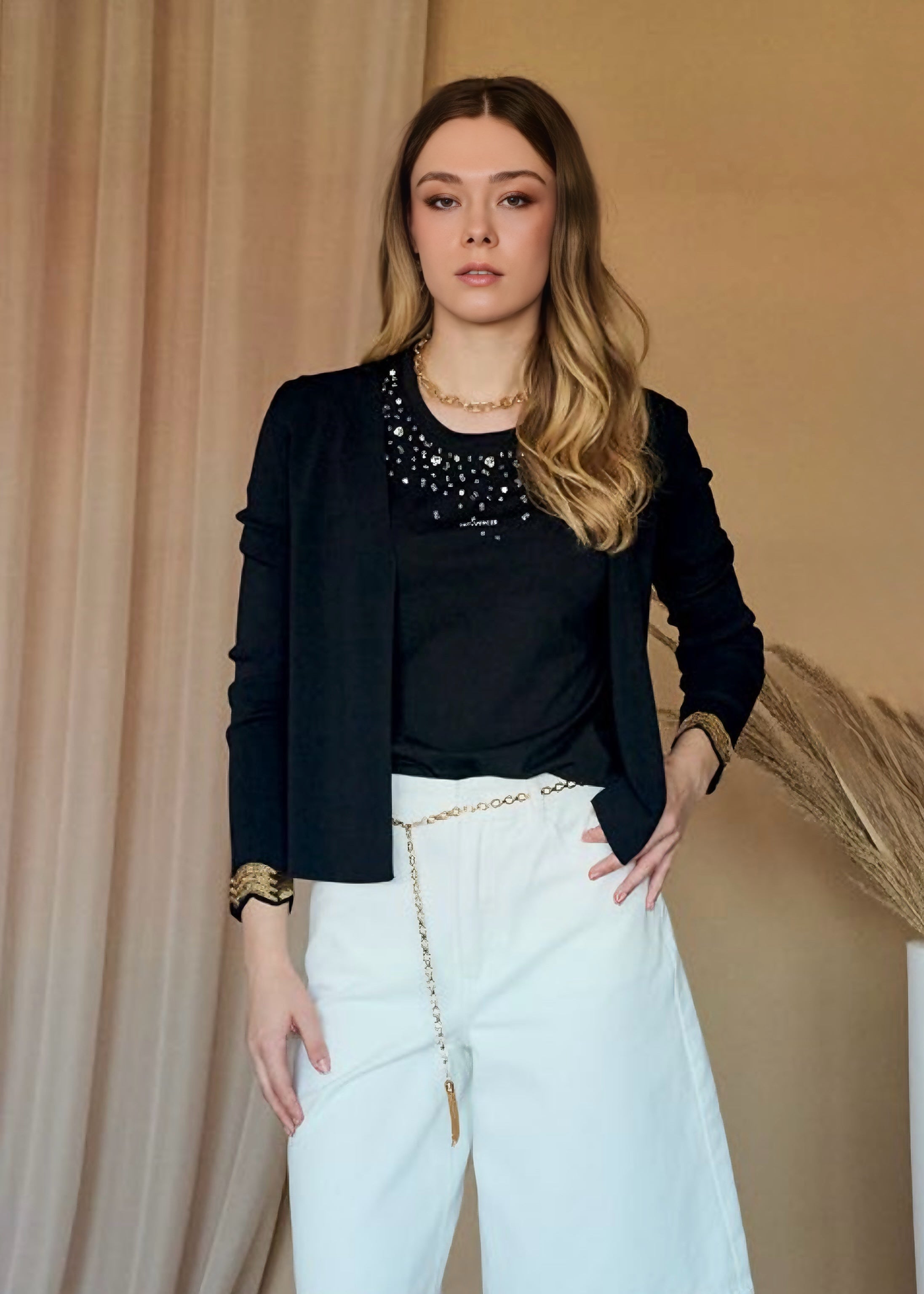 INFLUENCER - T-shirt con strass donna