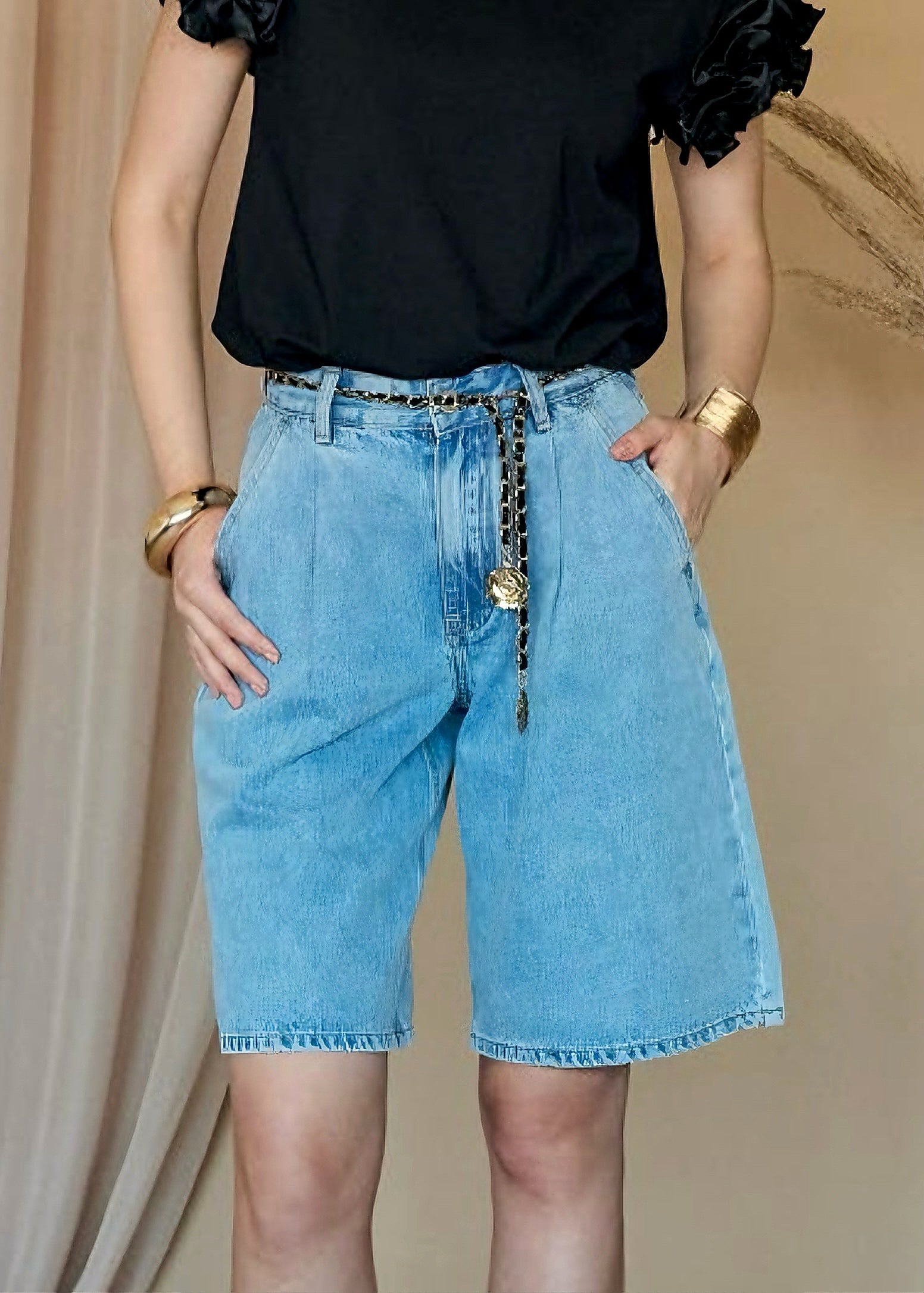 INFLUENCER - Bermuda in denim donna