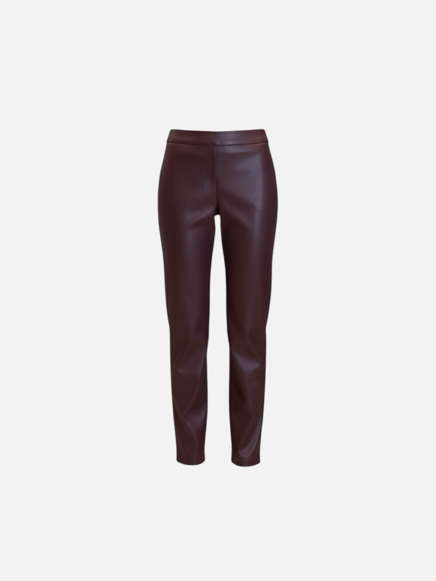 JE-NE - Pantalone a sigaretta in ecopelle donna