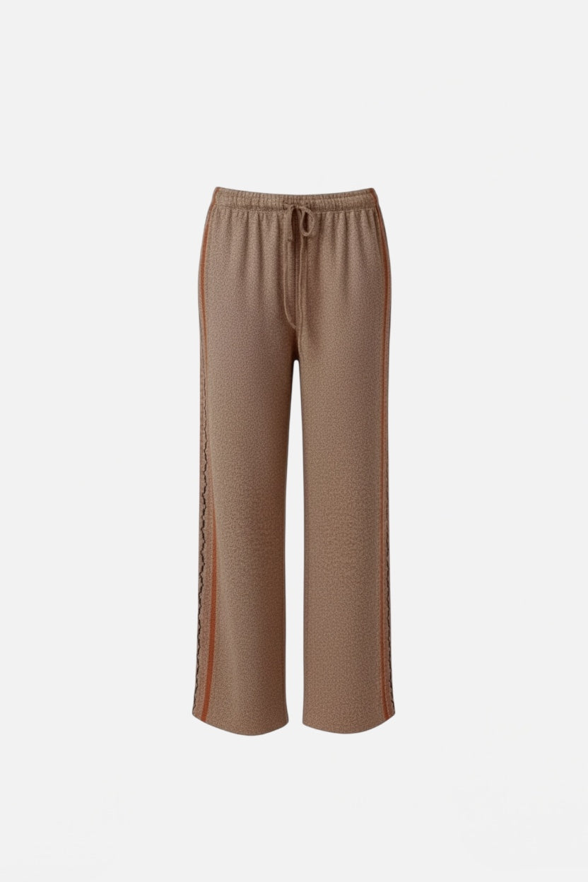 F**K - Pantalone a palazzo BROWN donna