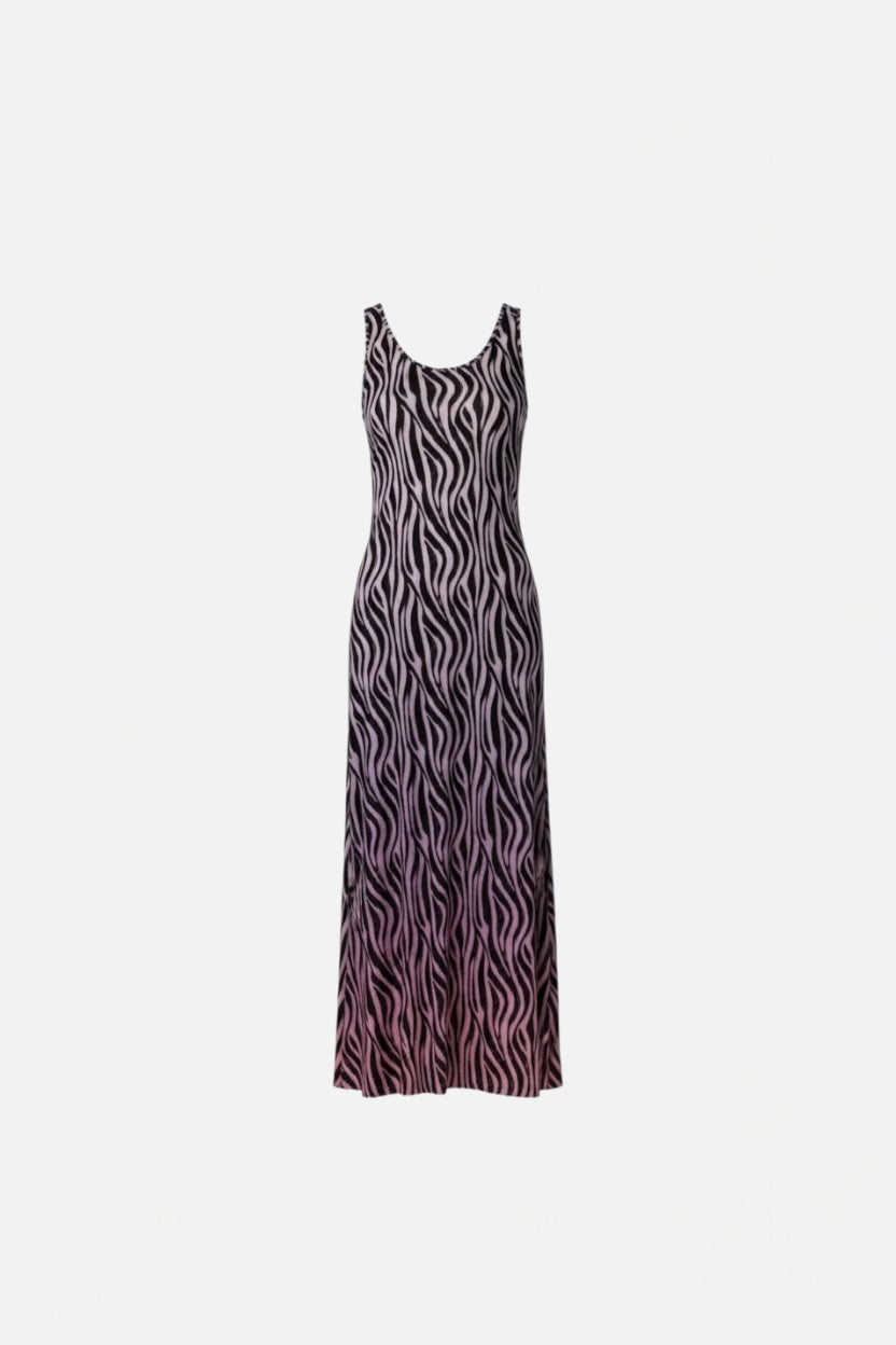F**K - Vestito lungo ZEBRA donna