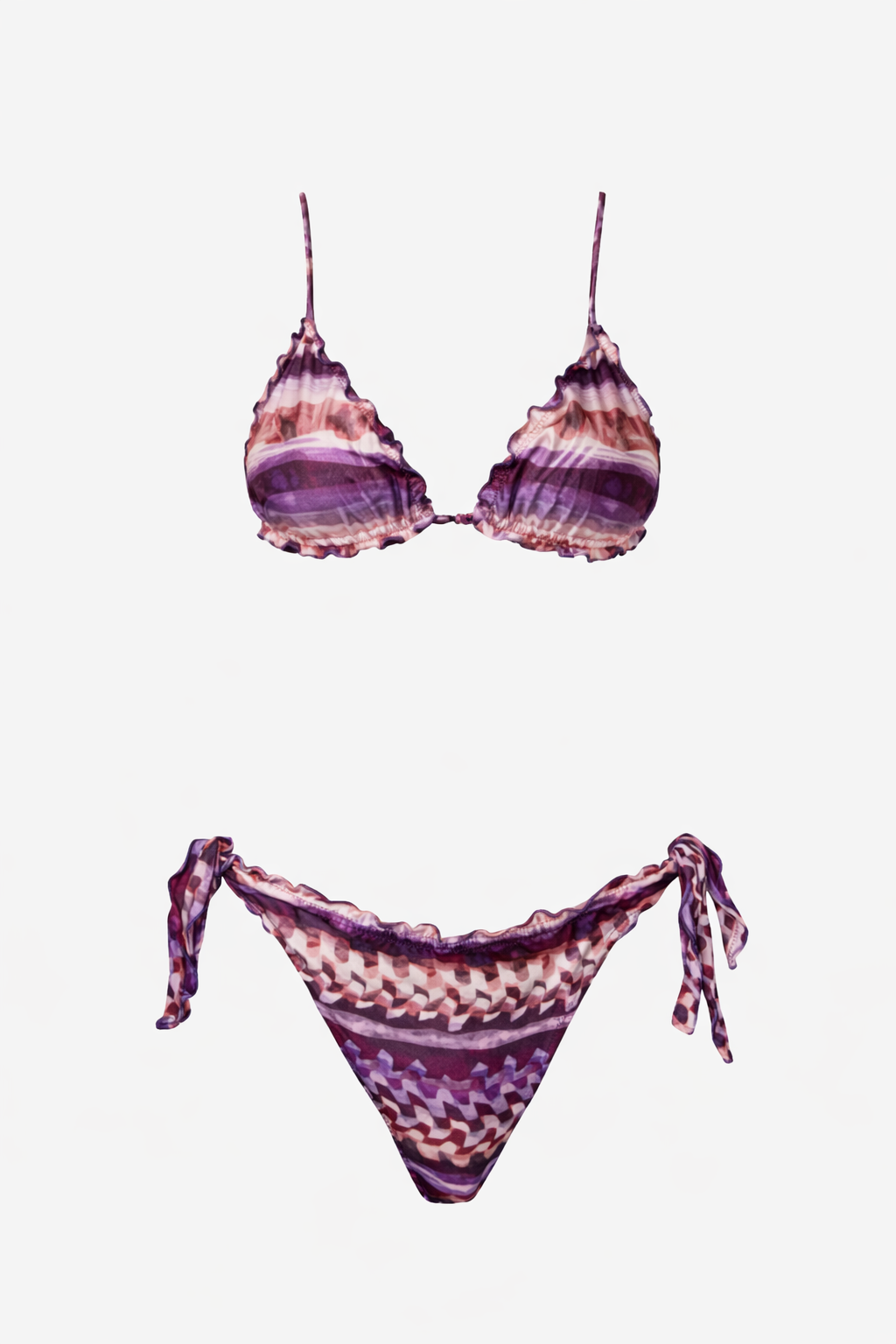F**K - Bikini triangolo VIOLET con slip regolabile donna