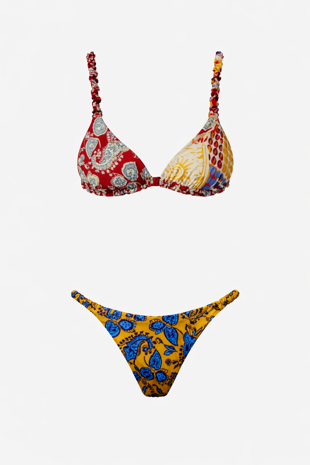 F**K - Bikini triangolo BOHO con slip fisso donna