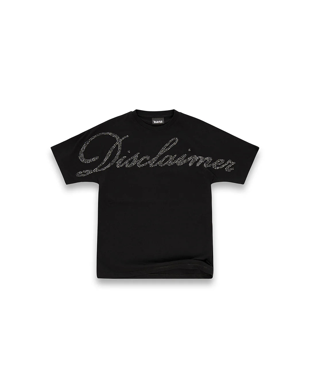 DISCLAIMER - T-shirt con logo in strass donna