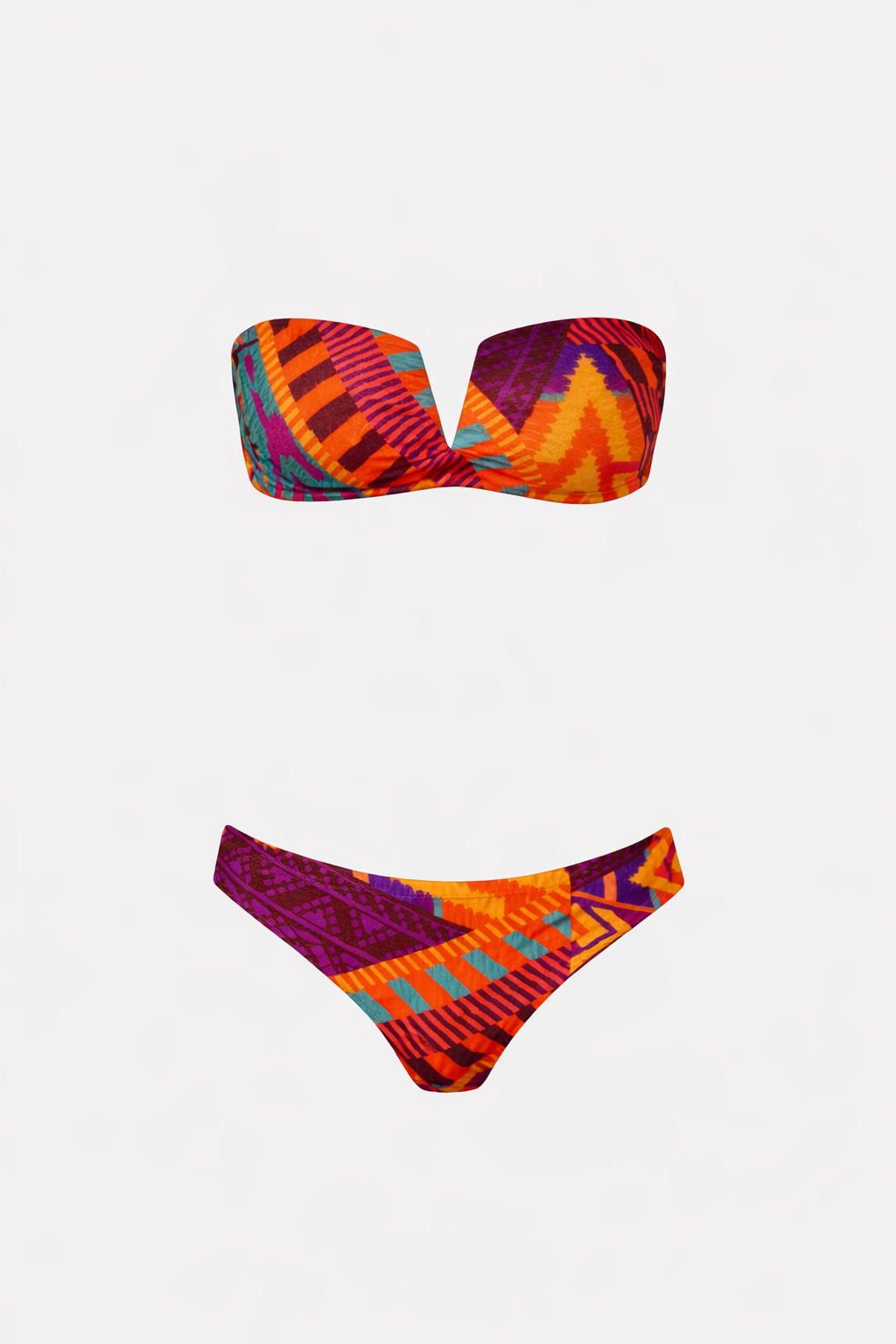 F**K - Bikini fascia a V con slip fisso donna