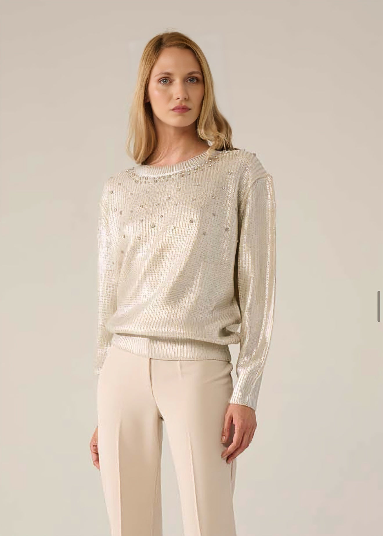 JE-NE - Maglia con applicazioni donna