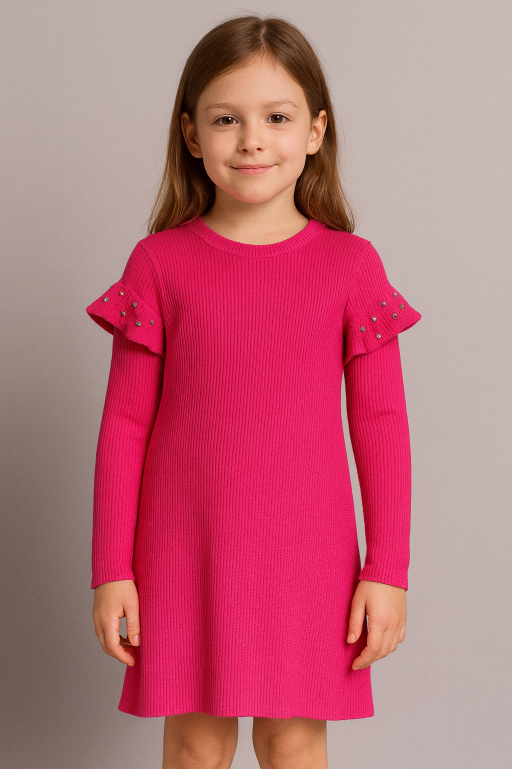 FUN FUN - Vestito a costine bambina