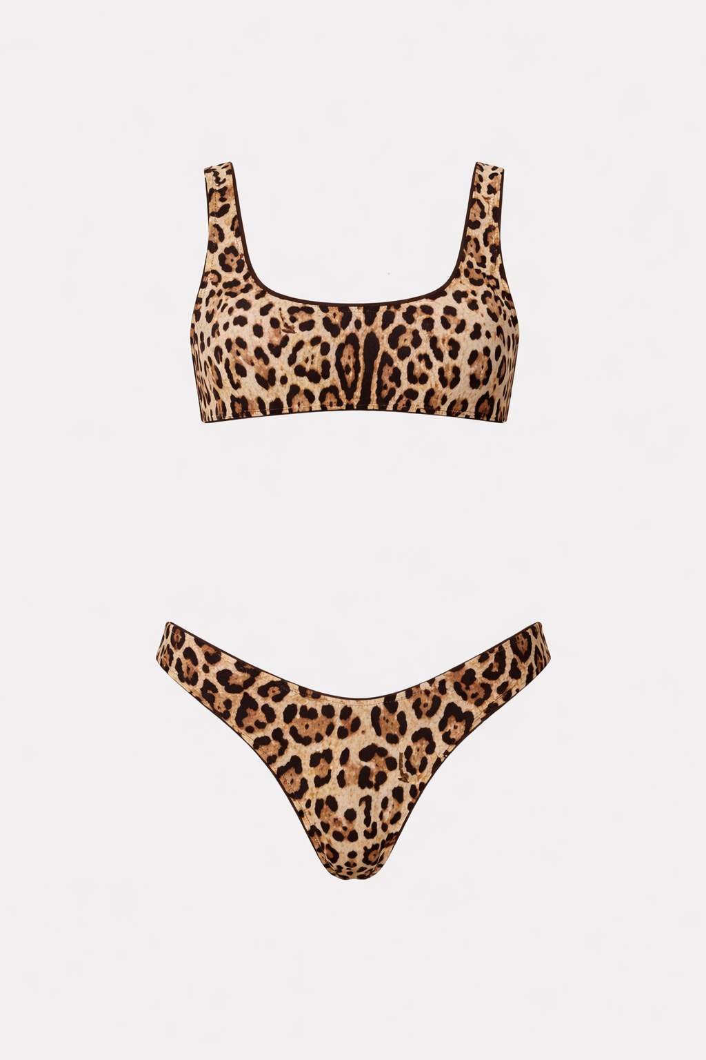 4GIVENESS - Bikini top con slip fisso LEO TOUCH donna