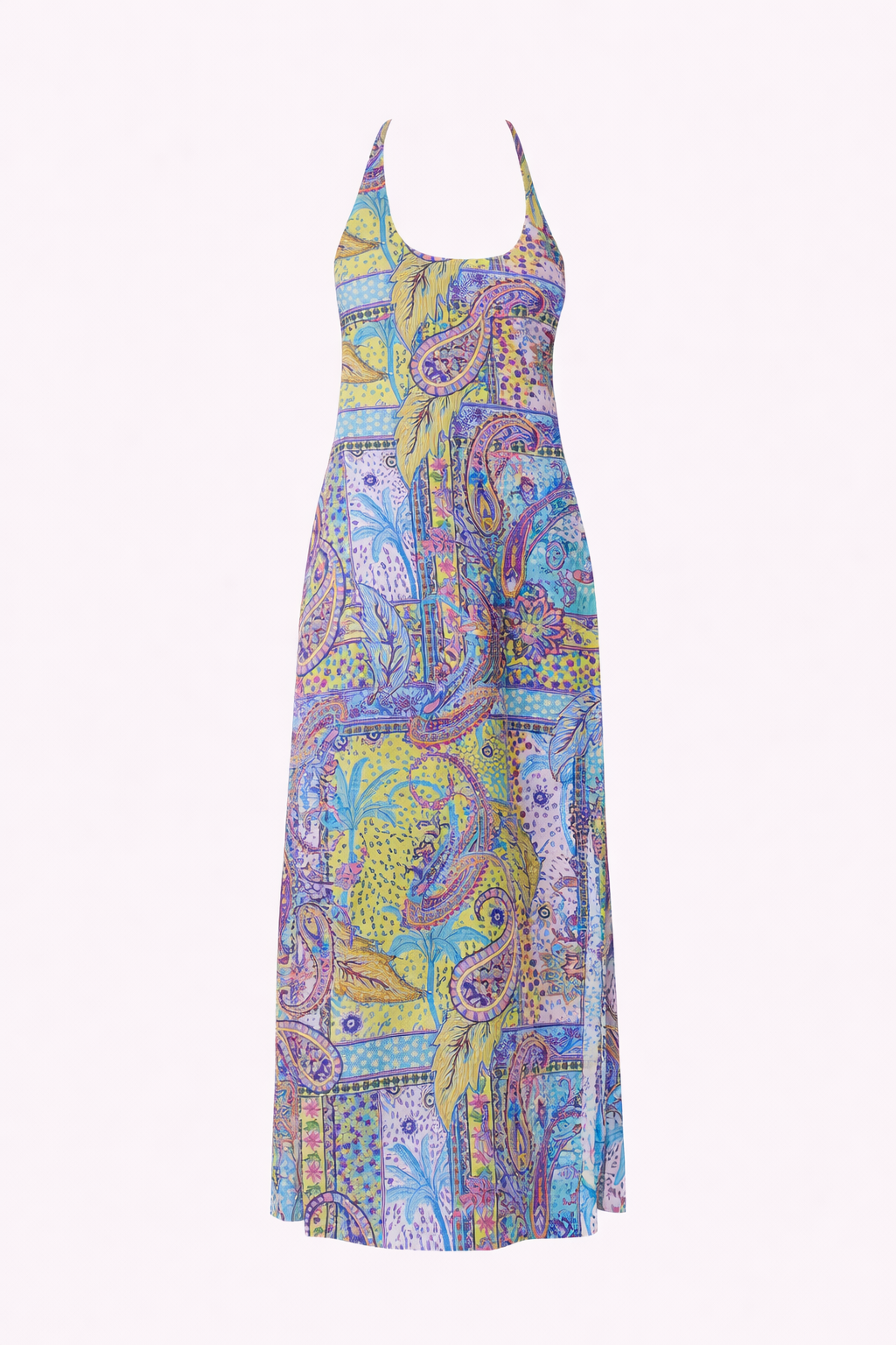 4GIVENESS - Vestito lungo CACHEMIRE PASTEL donna